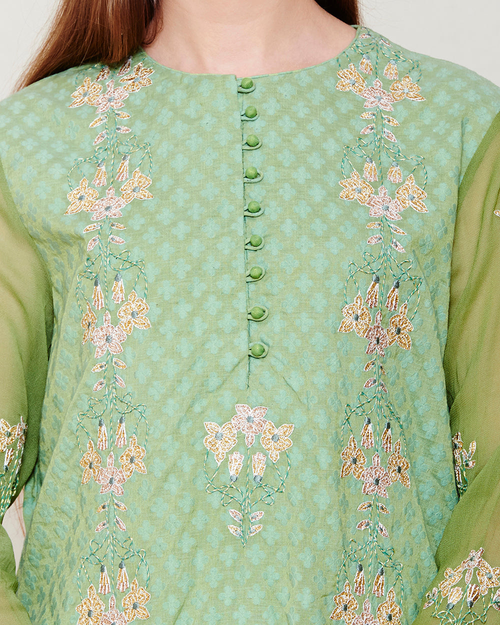 Olive Green Kurta Set