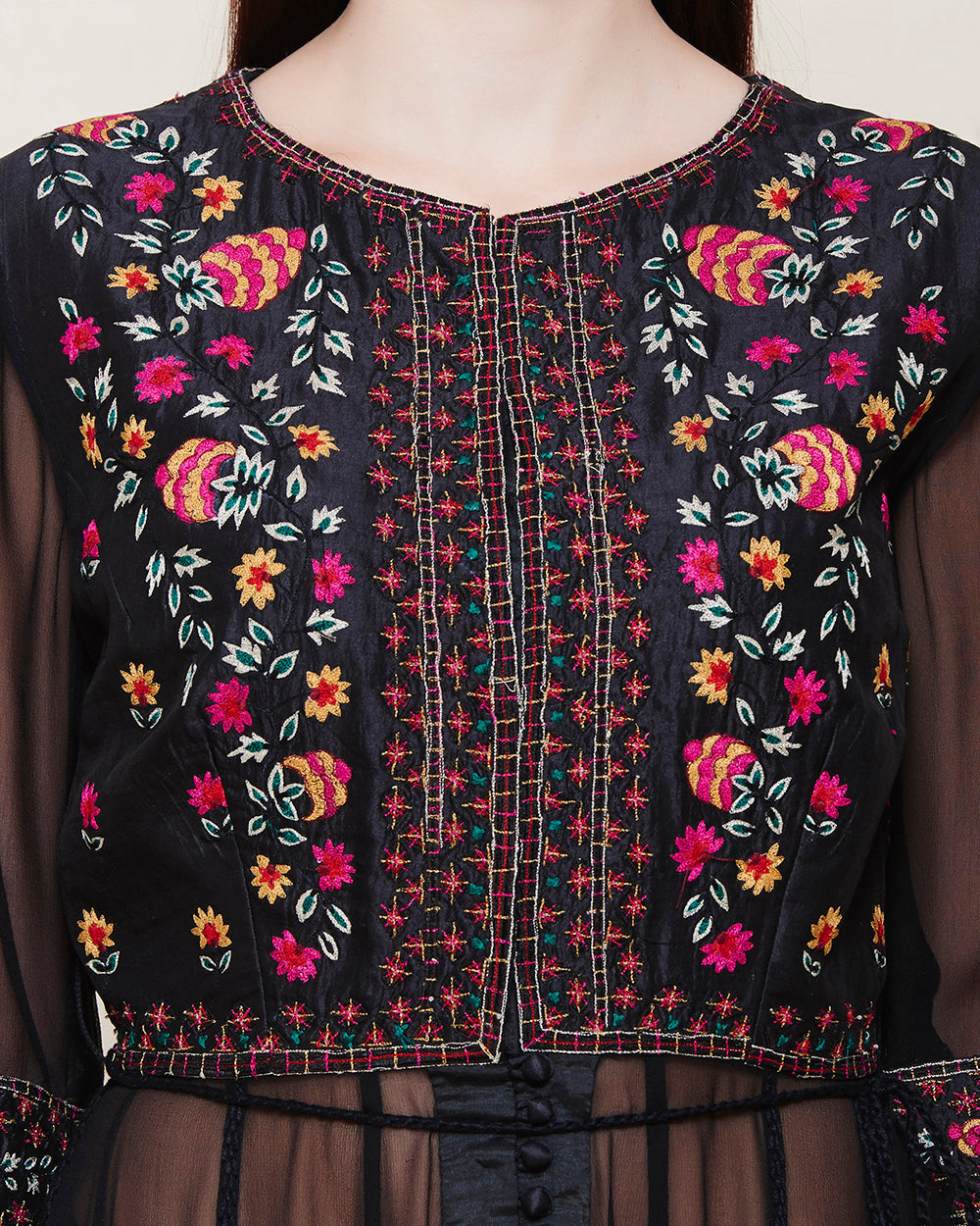 Black Anarkali Set