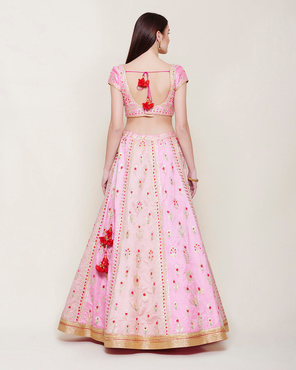 PINK GOLD DORI LEHENGA