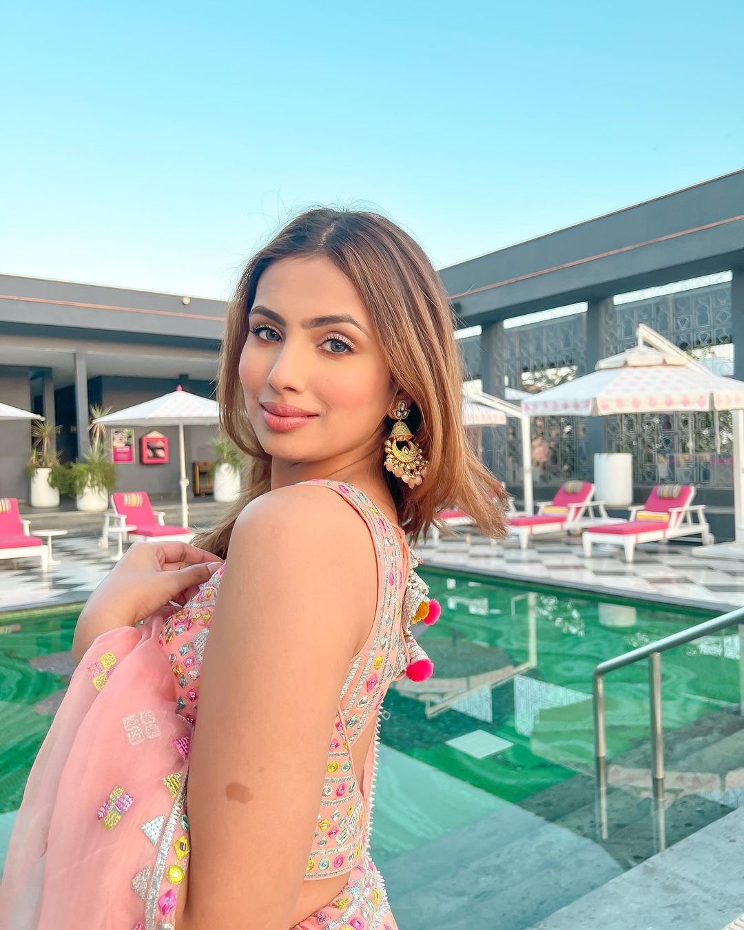 Aashna Hegde in Noor Strappy Lehenga Set