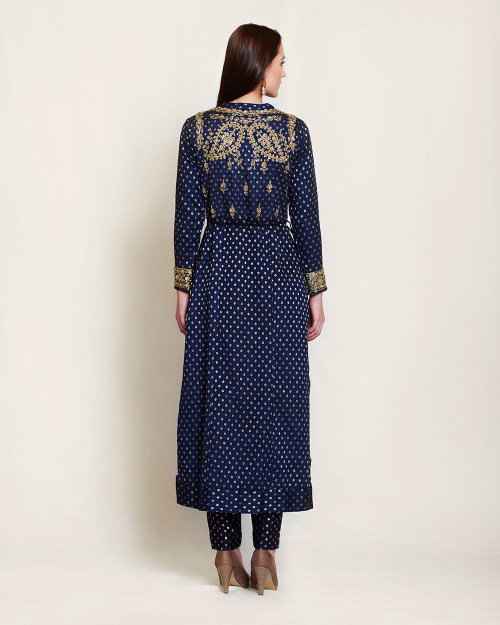 Navy Blue anarkali set