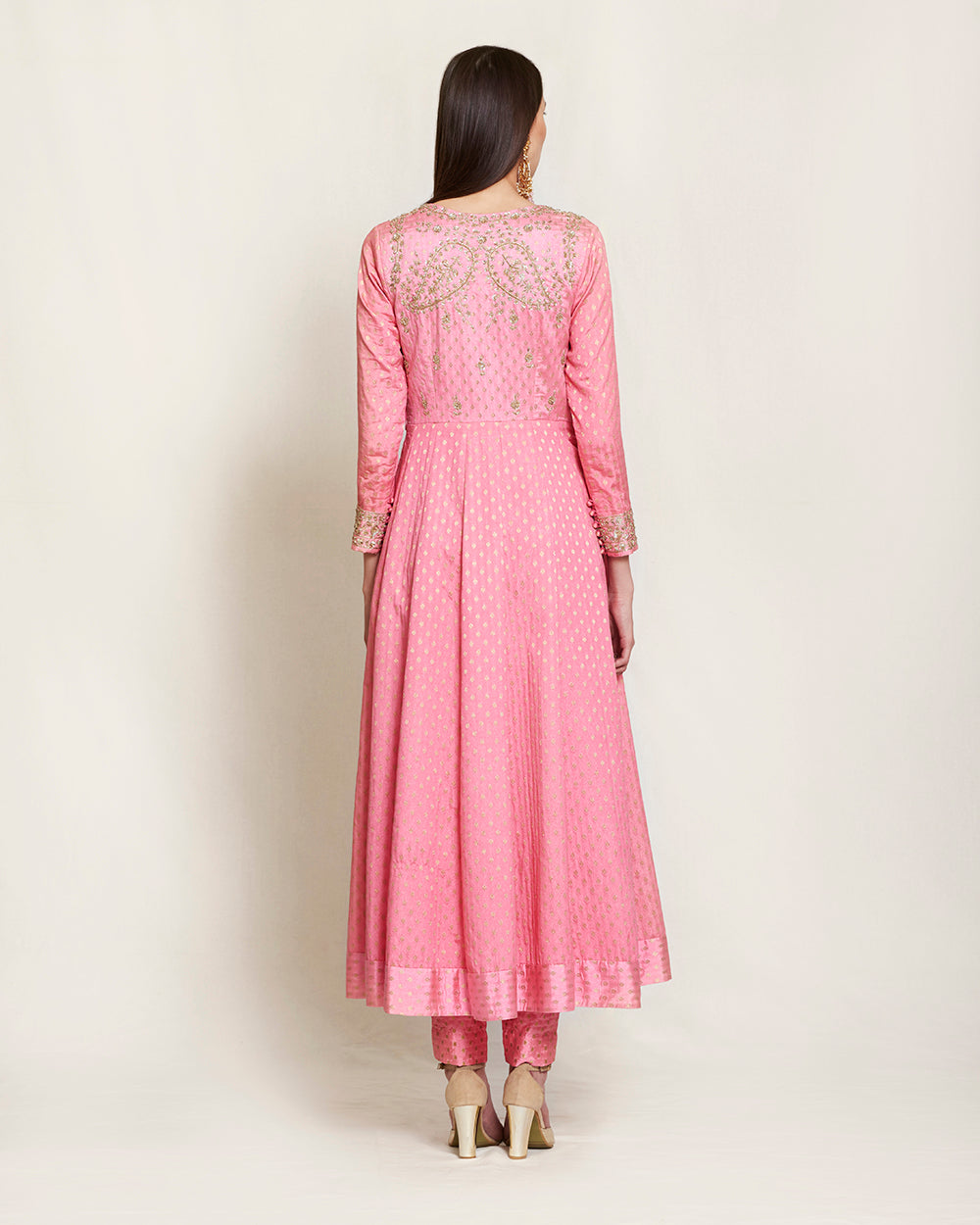 Pink Jacket kurta set