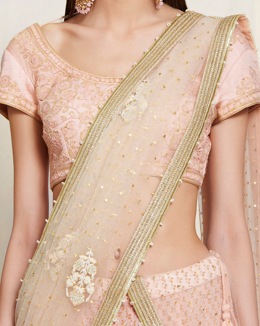 Light Pink printed lehenga set