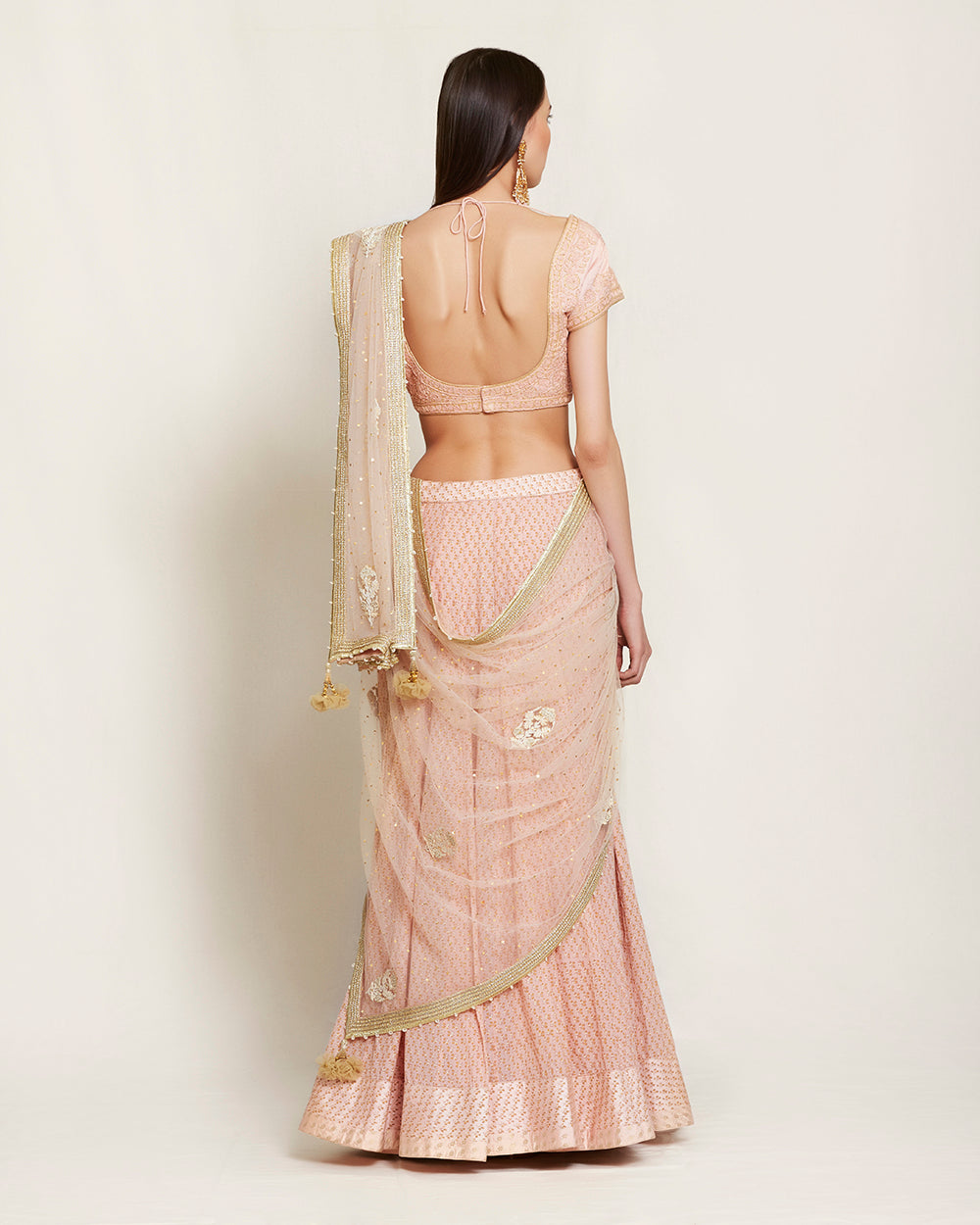 Light Pink printed lehenga set