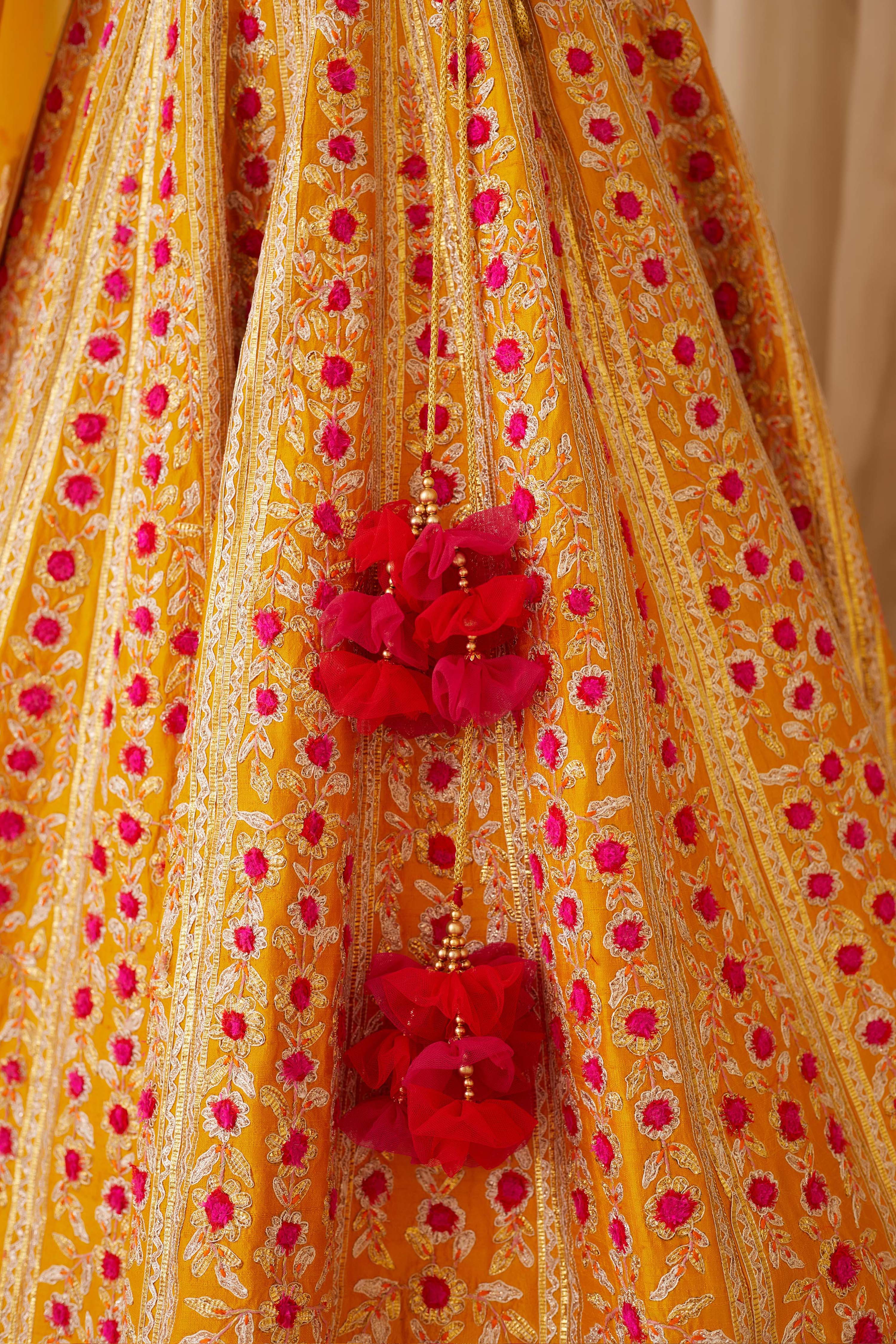 Mustard Yellow Lehenga Set