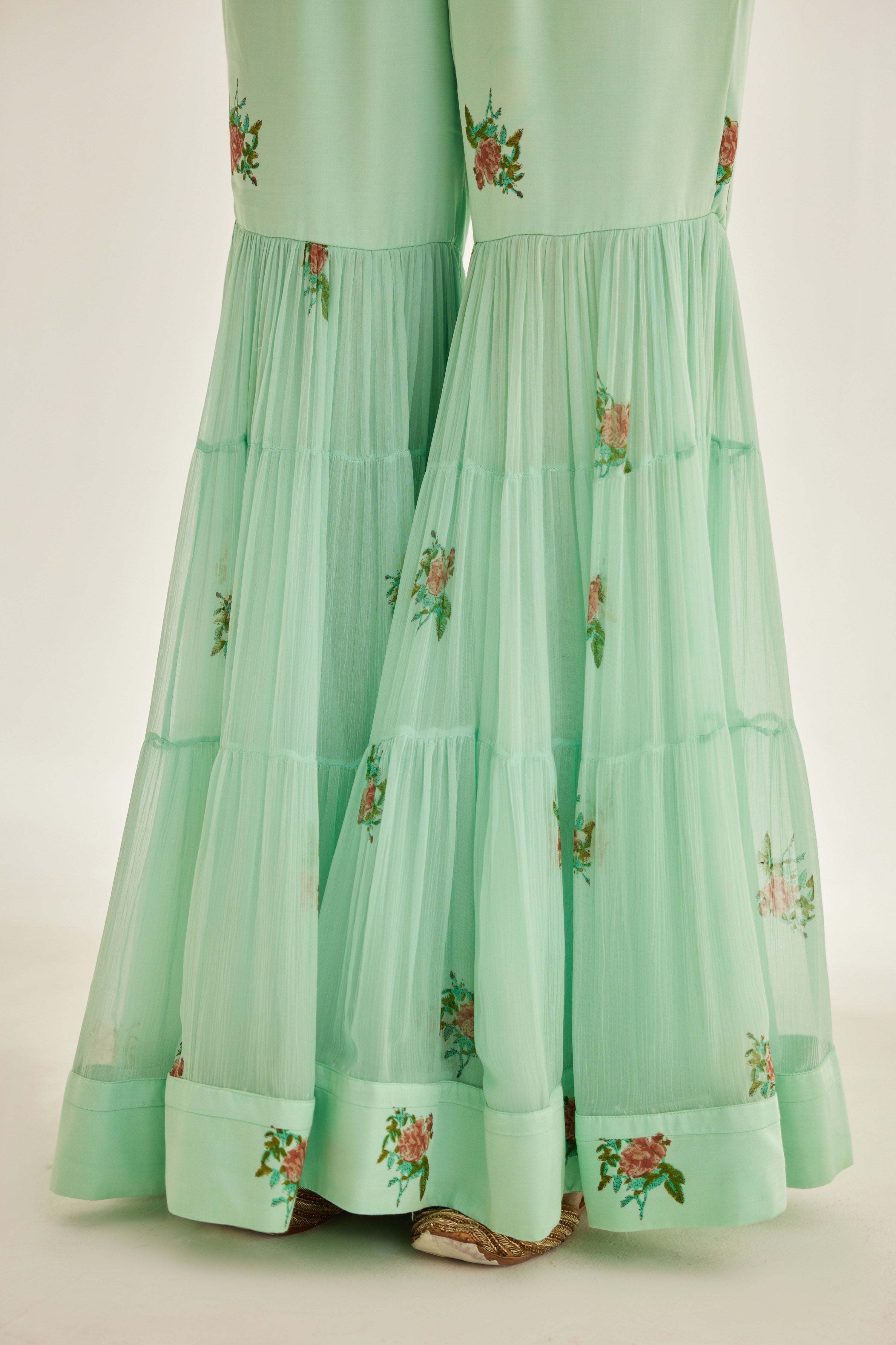 Plume Blue Sharara Set