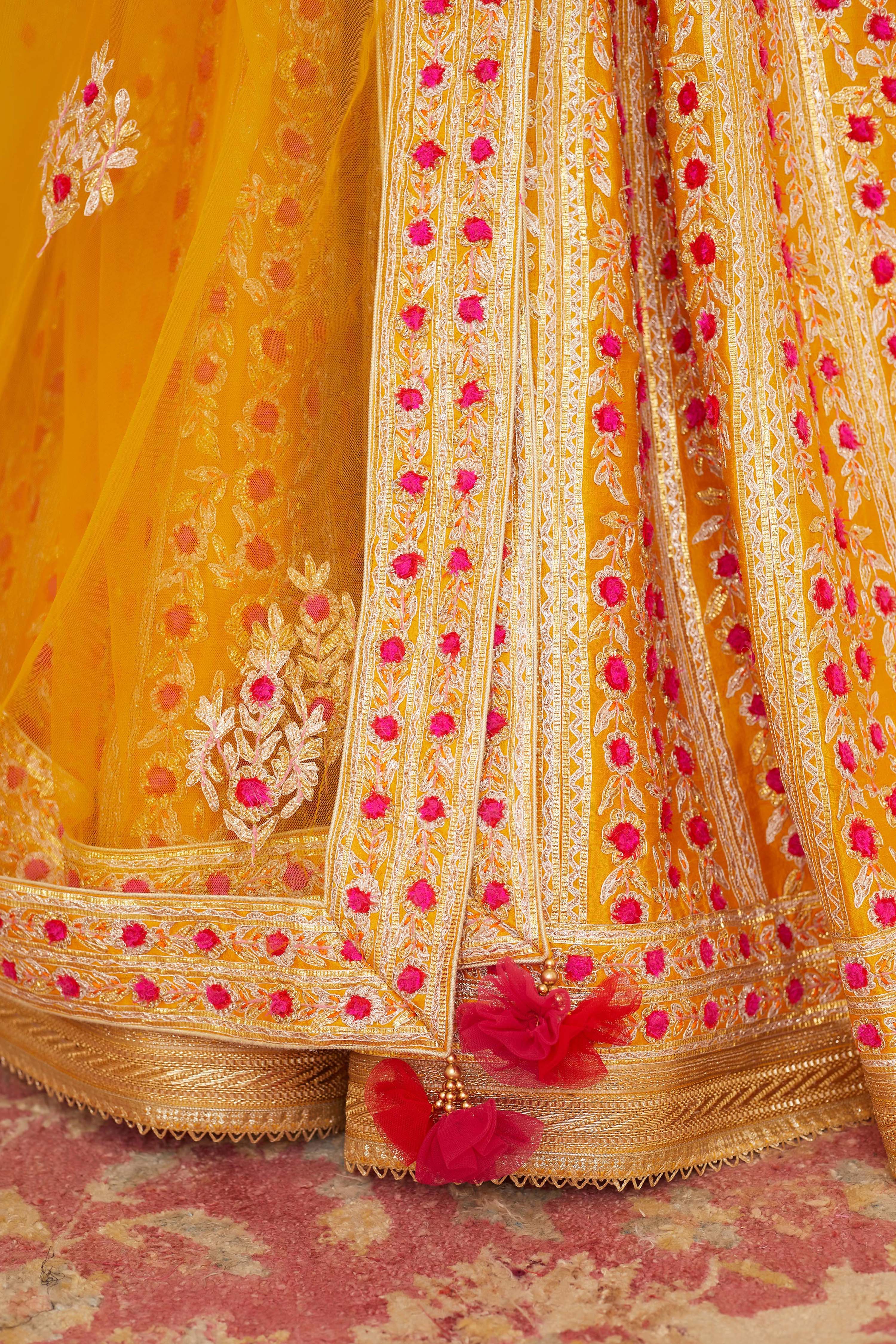 Mustard Yellow Lehenga Set