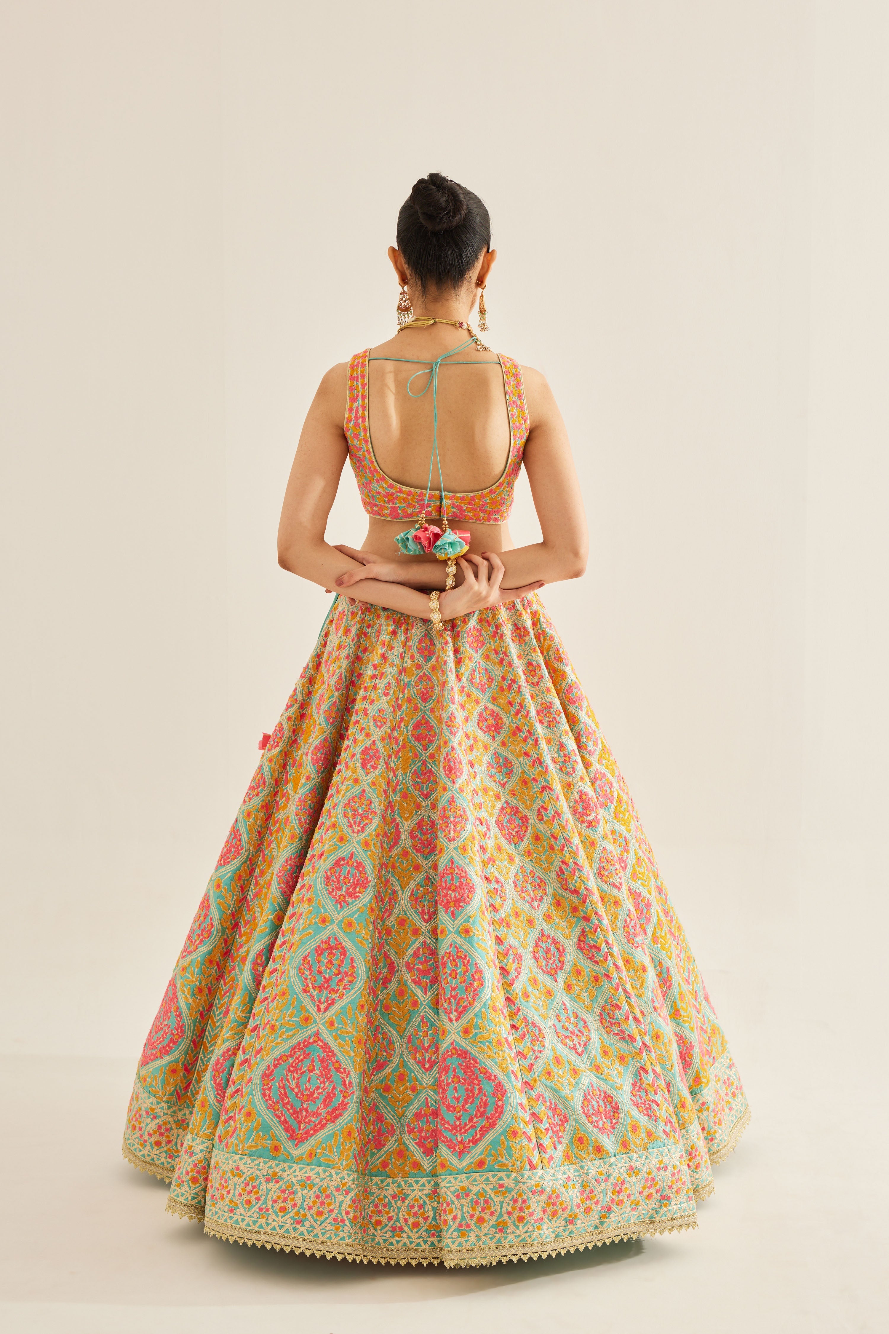 Capri Blue Lehenga Set