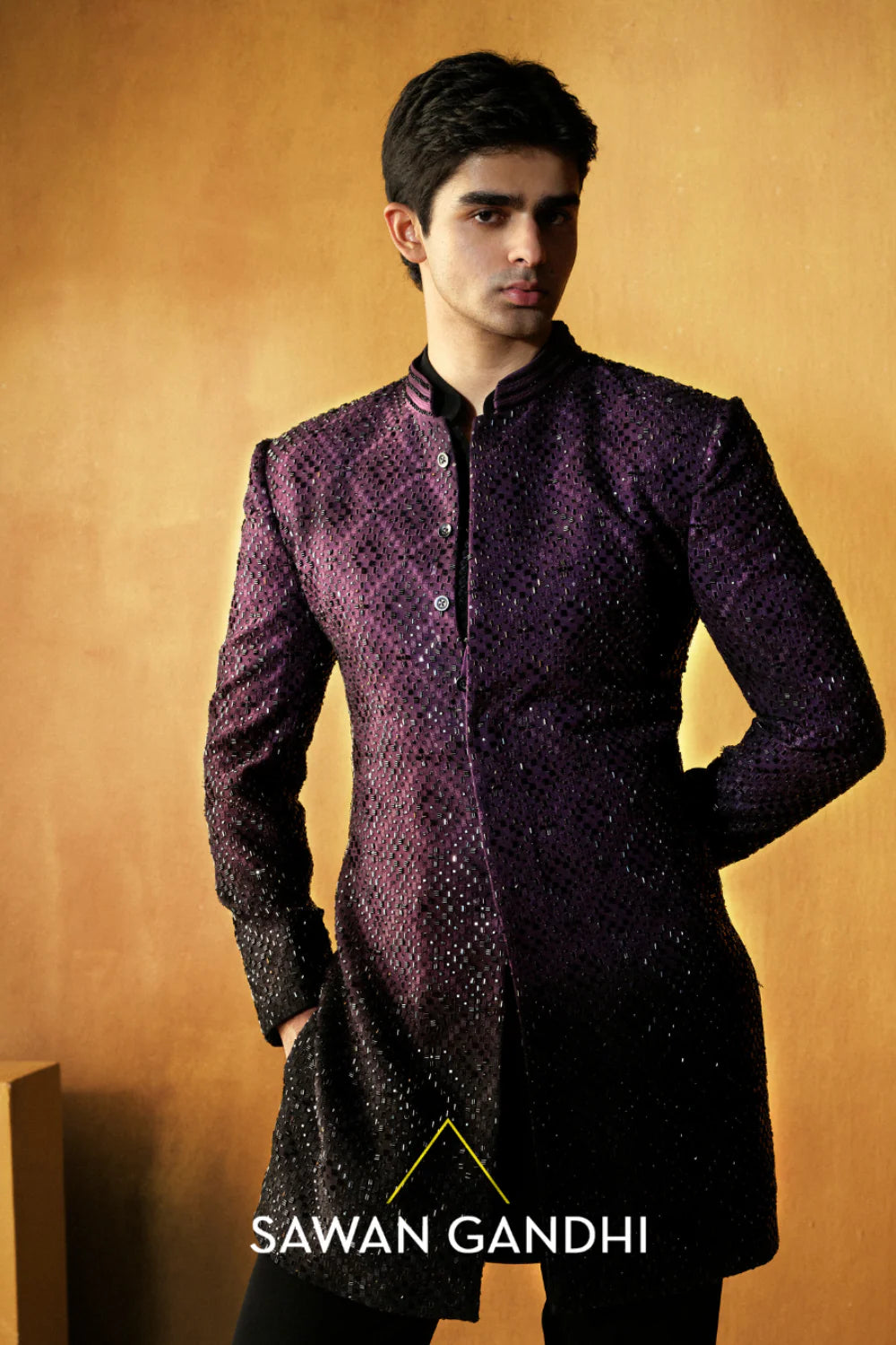 WINE TO BLACK BANDHGALA