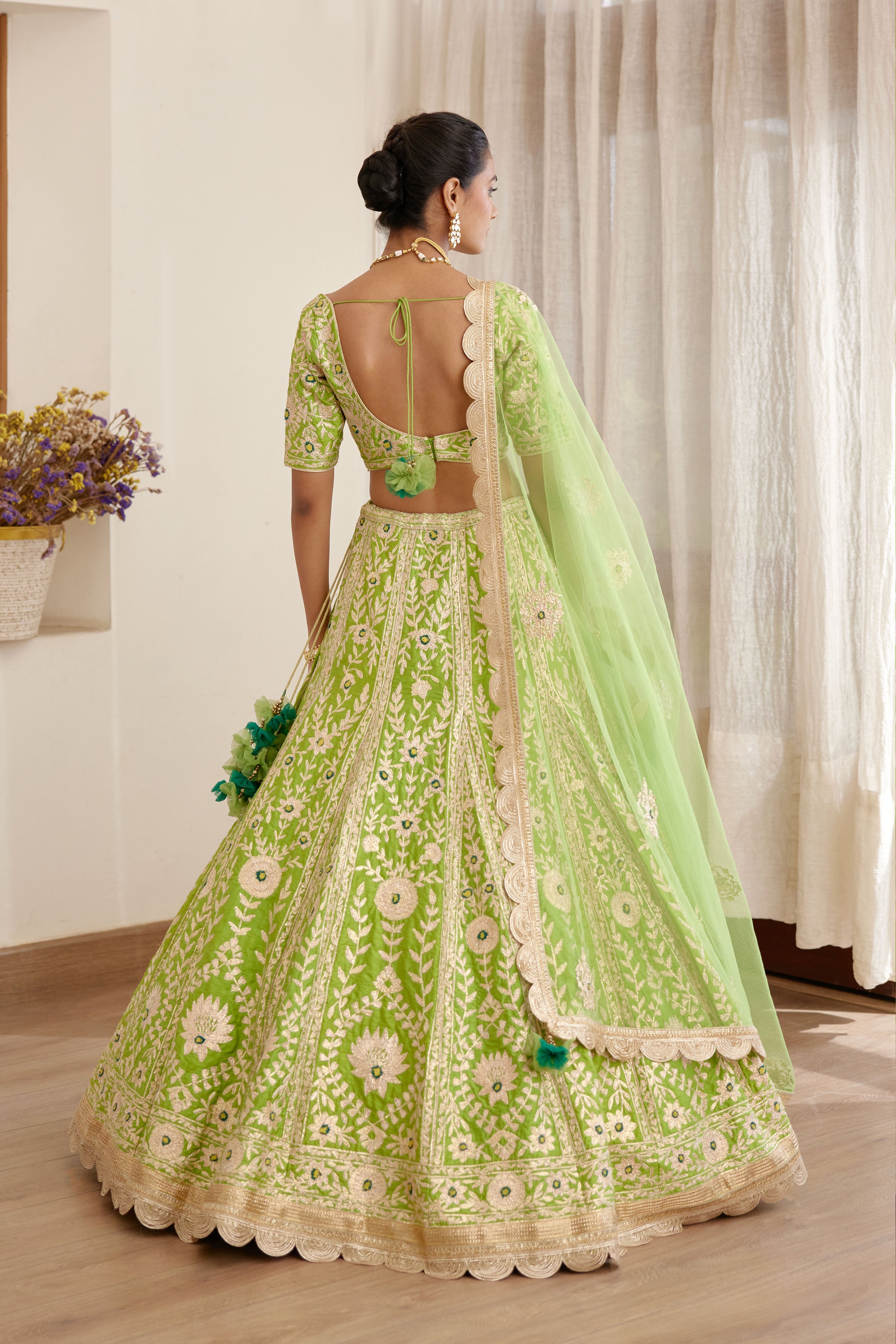 Green Lehenga Set