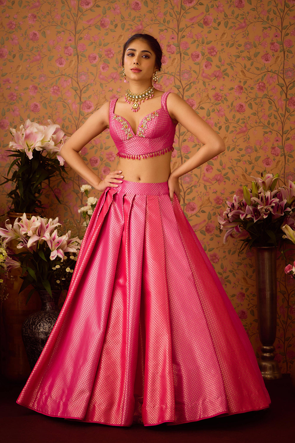 Rose Pink Lehenga Set