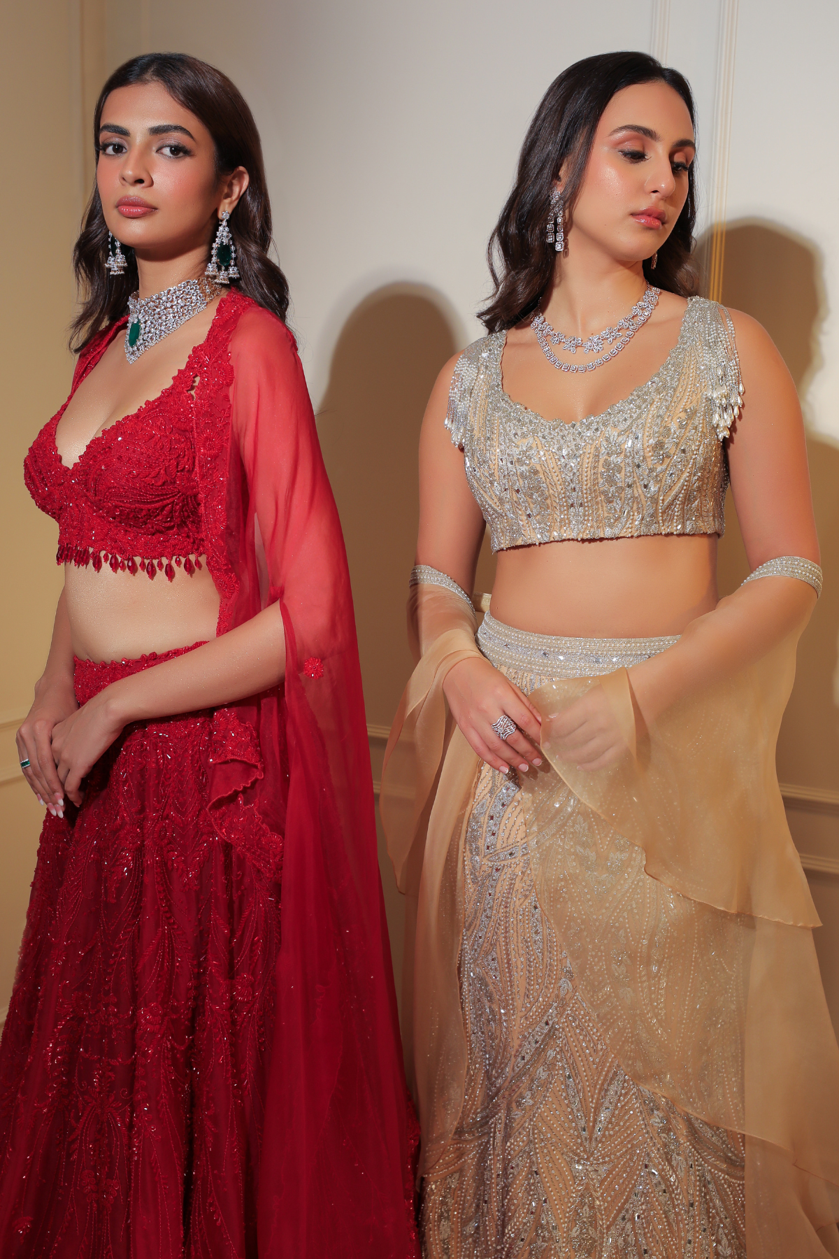 Nude Fishcut Lehenga