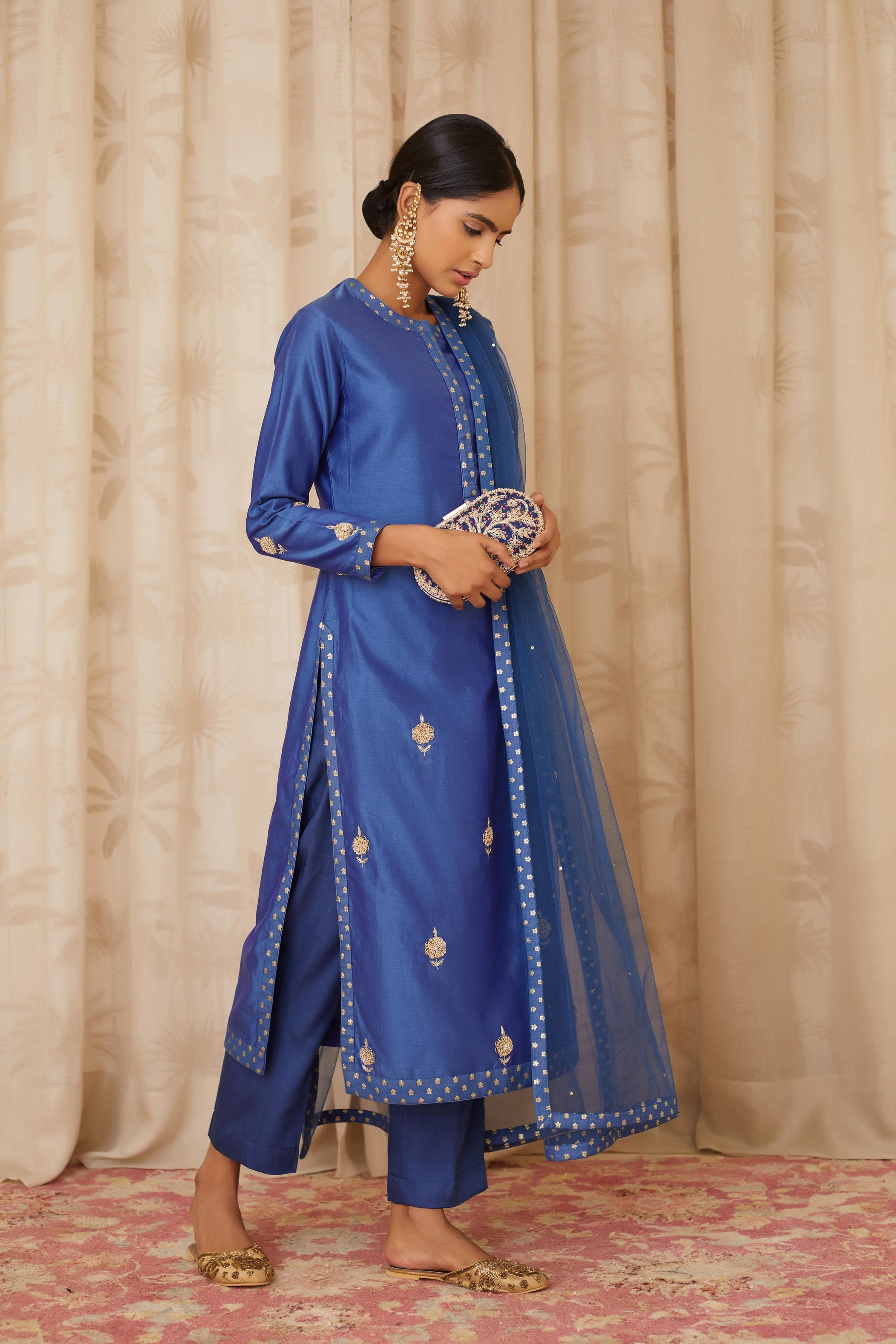 Royal Blue Kurta Set