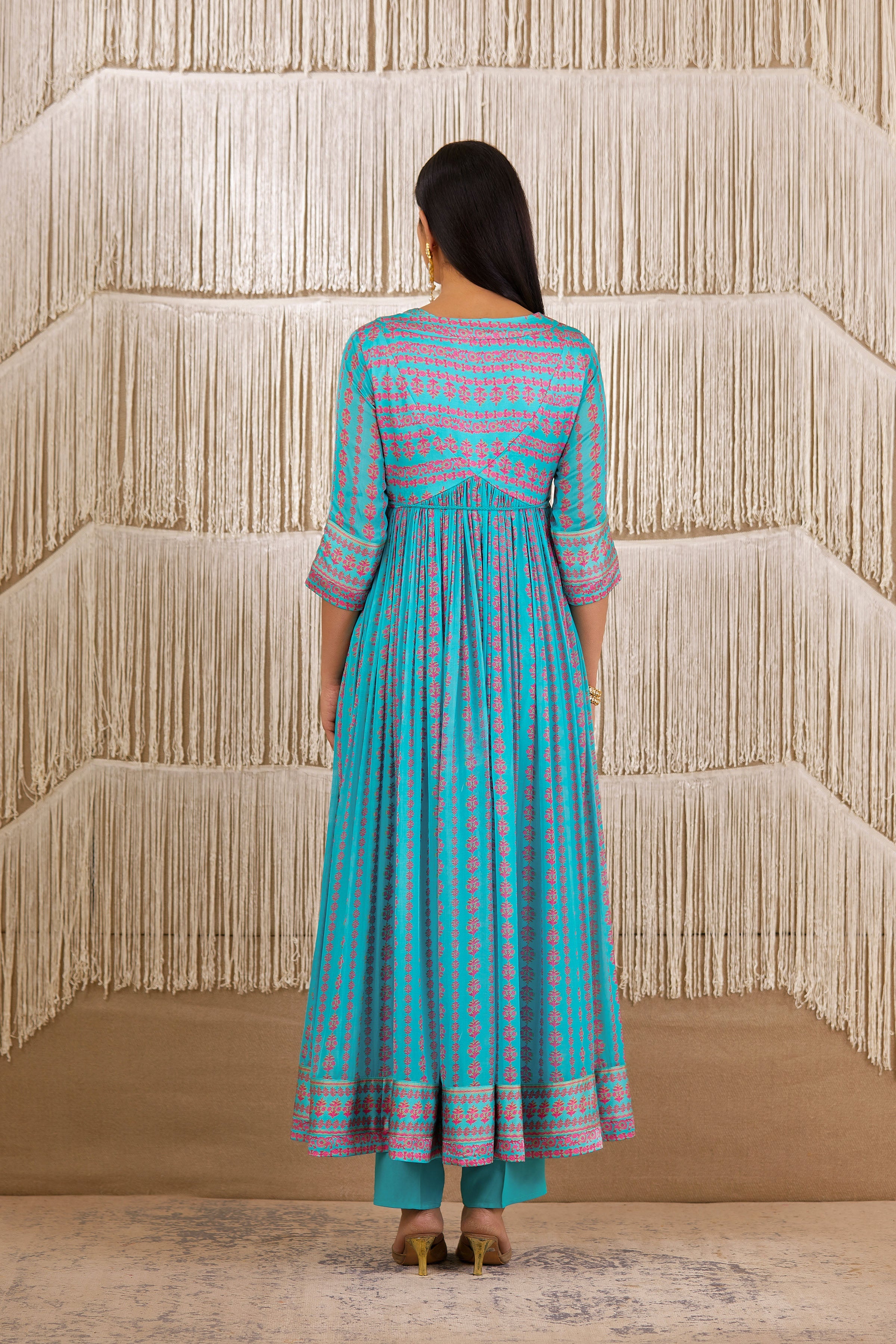 Light Sky Blue Angrakha