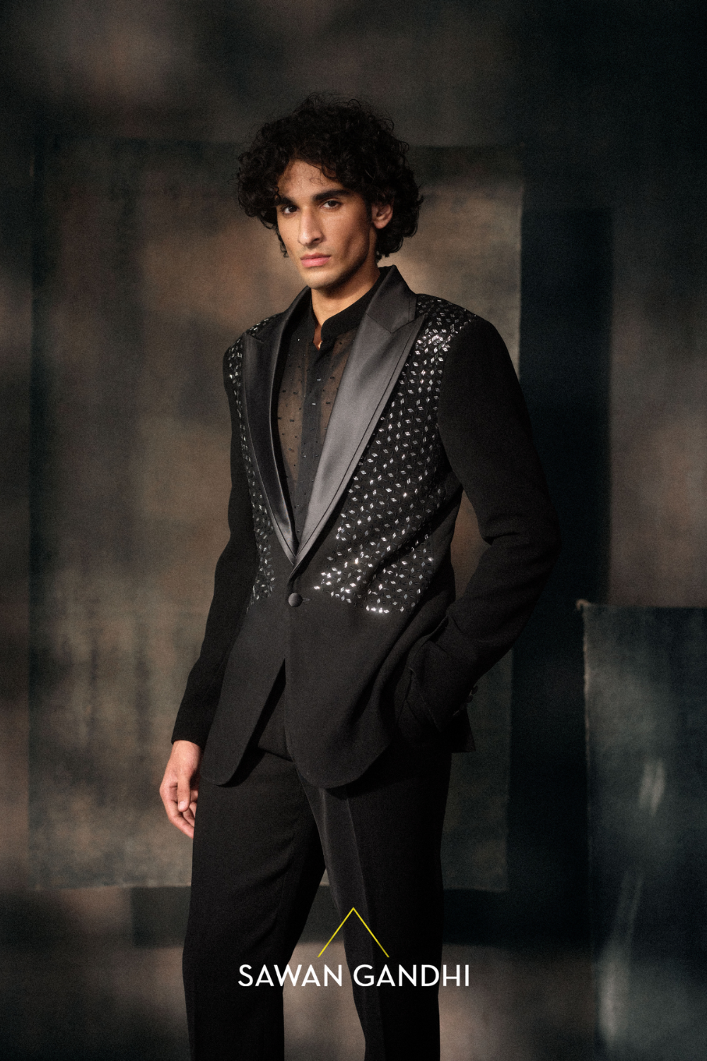 Black Patra Work Jacket