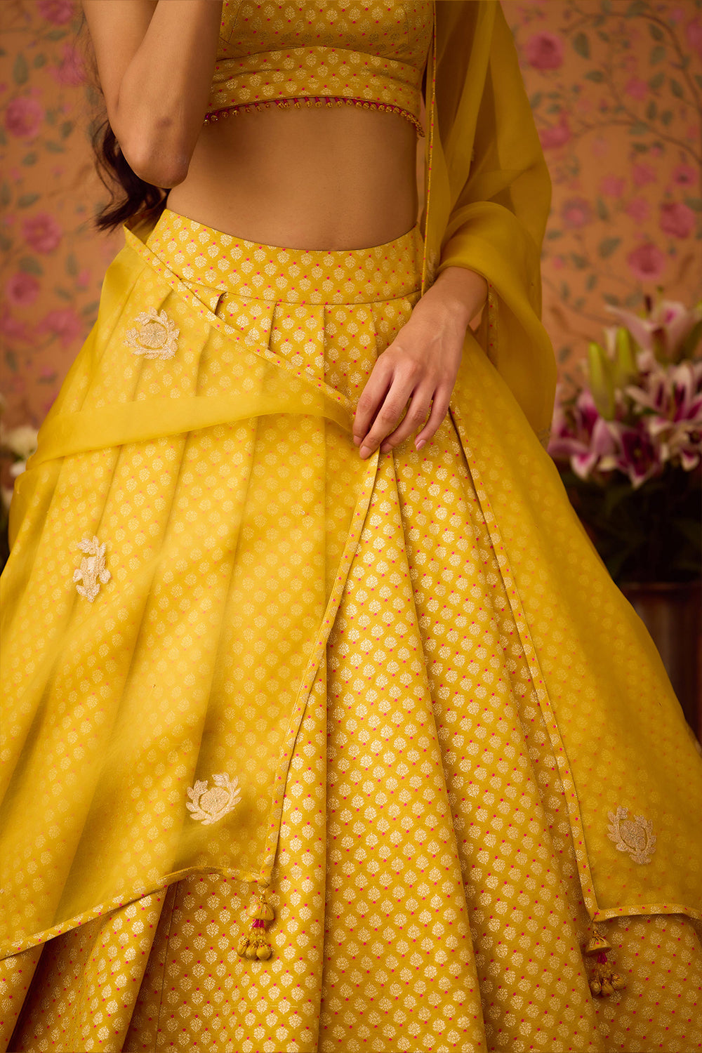 Maize Yellow Lehenga Set