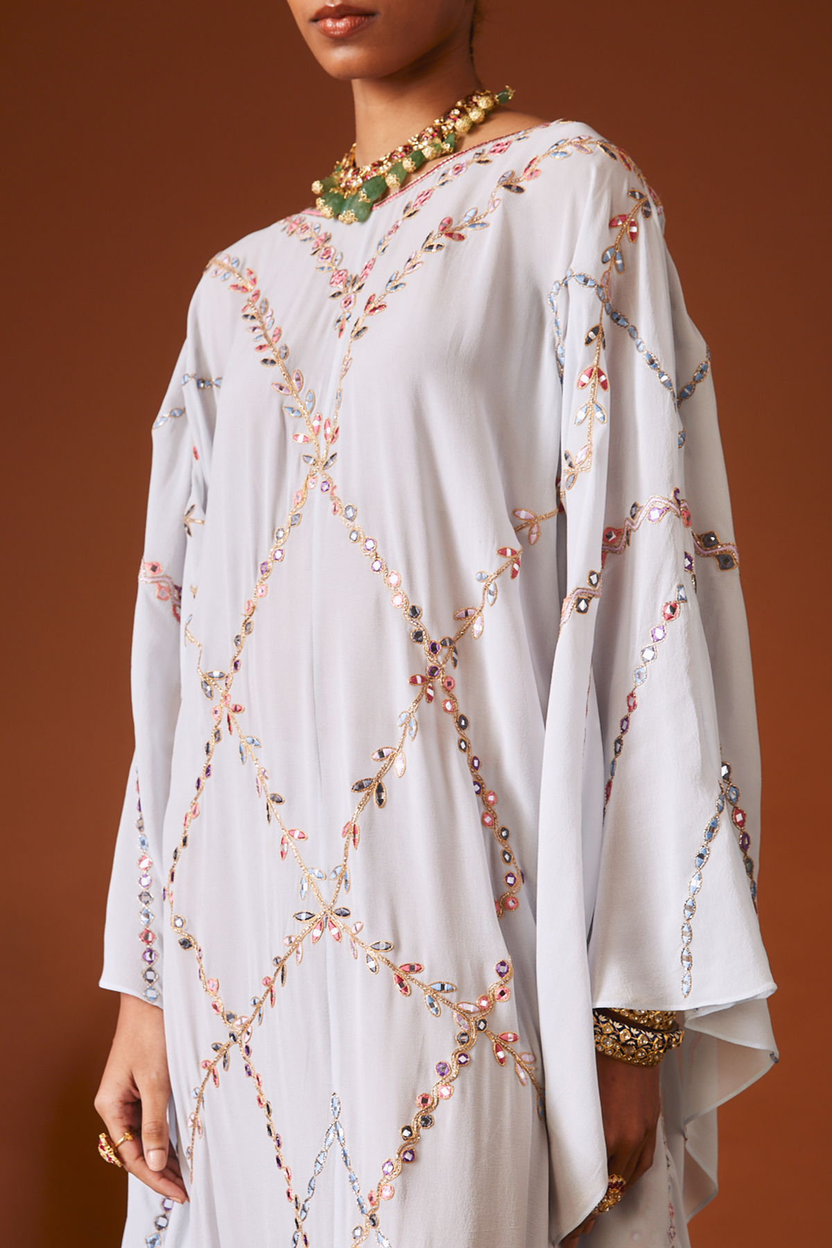 Light Blue Georgette Kaftan