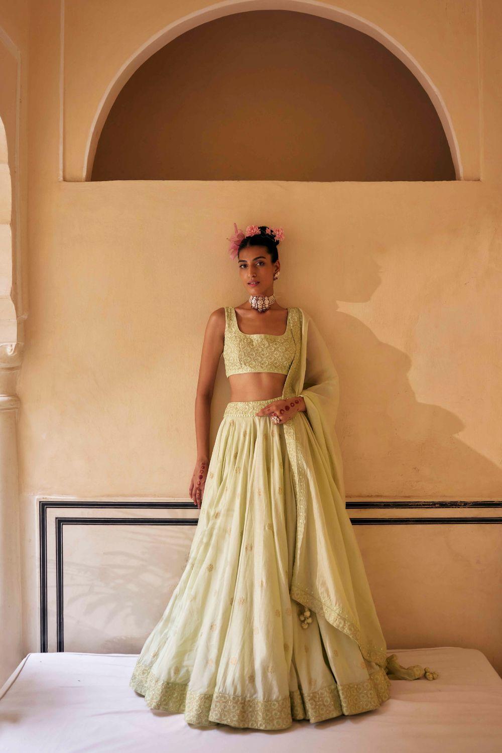 Pista Lehenga Set