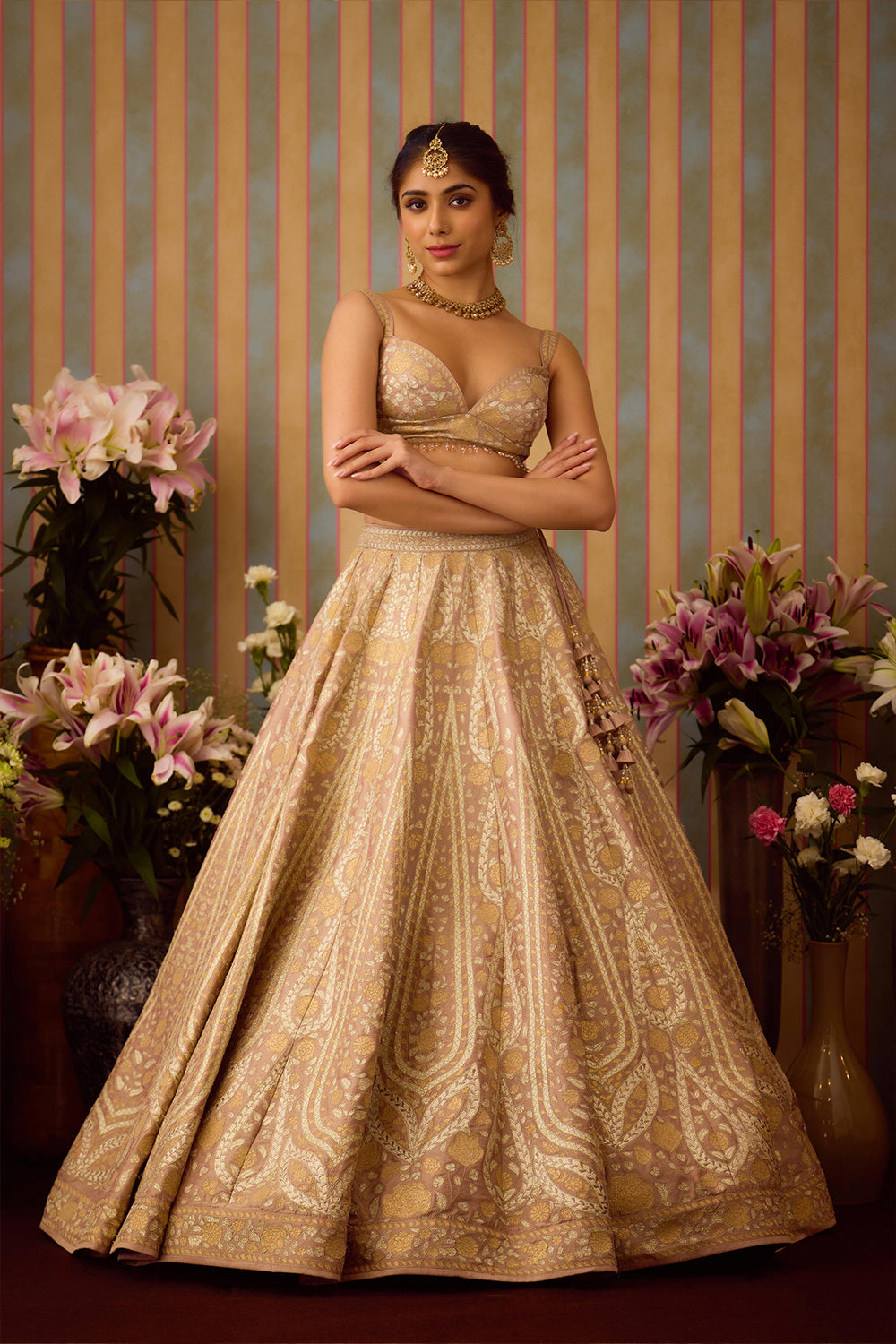 Smoke Grey Lehenga Set