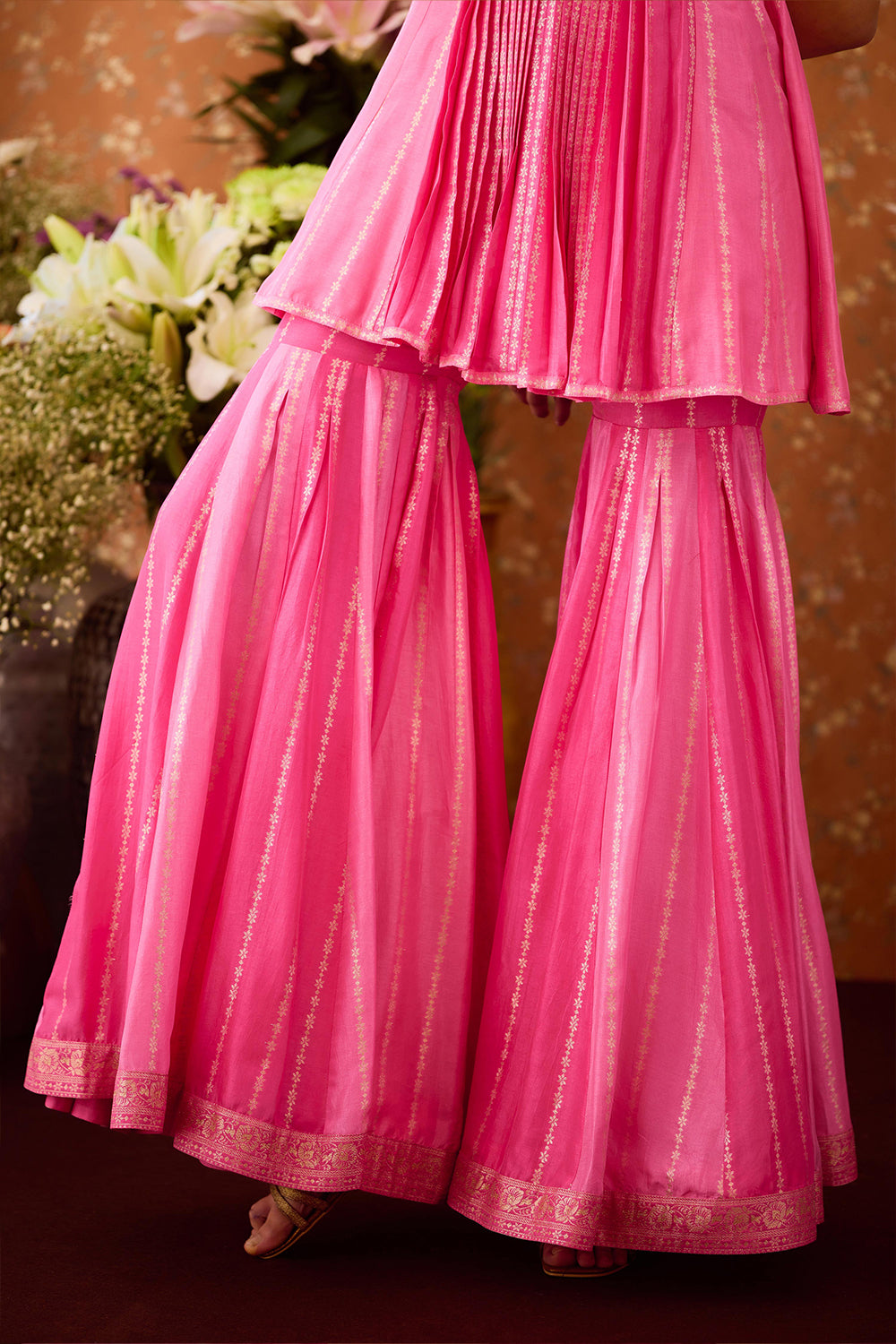 Rose Pink Sharara Set