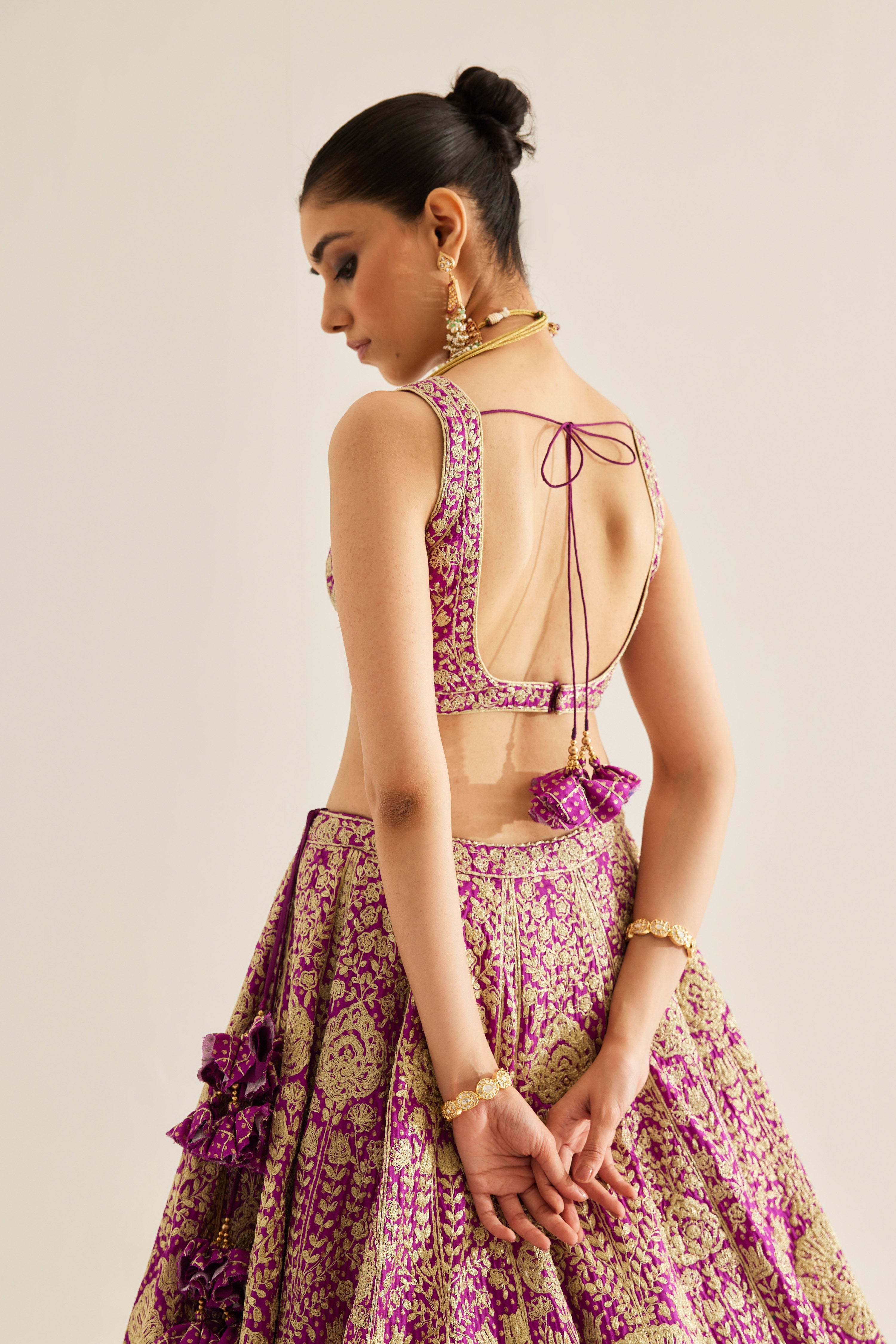 Grape Wine Lehenga Set