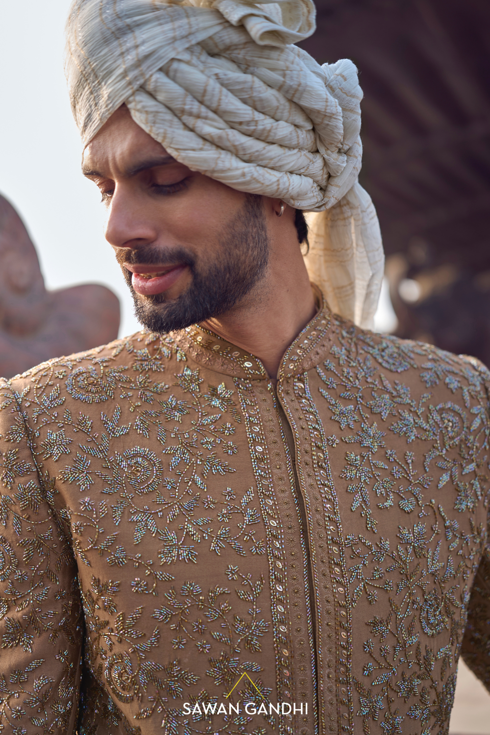 COFFEE GOLD SHERWANI