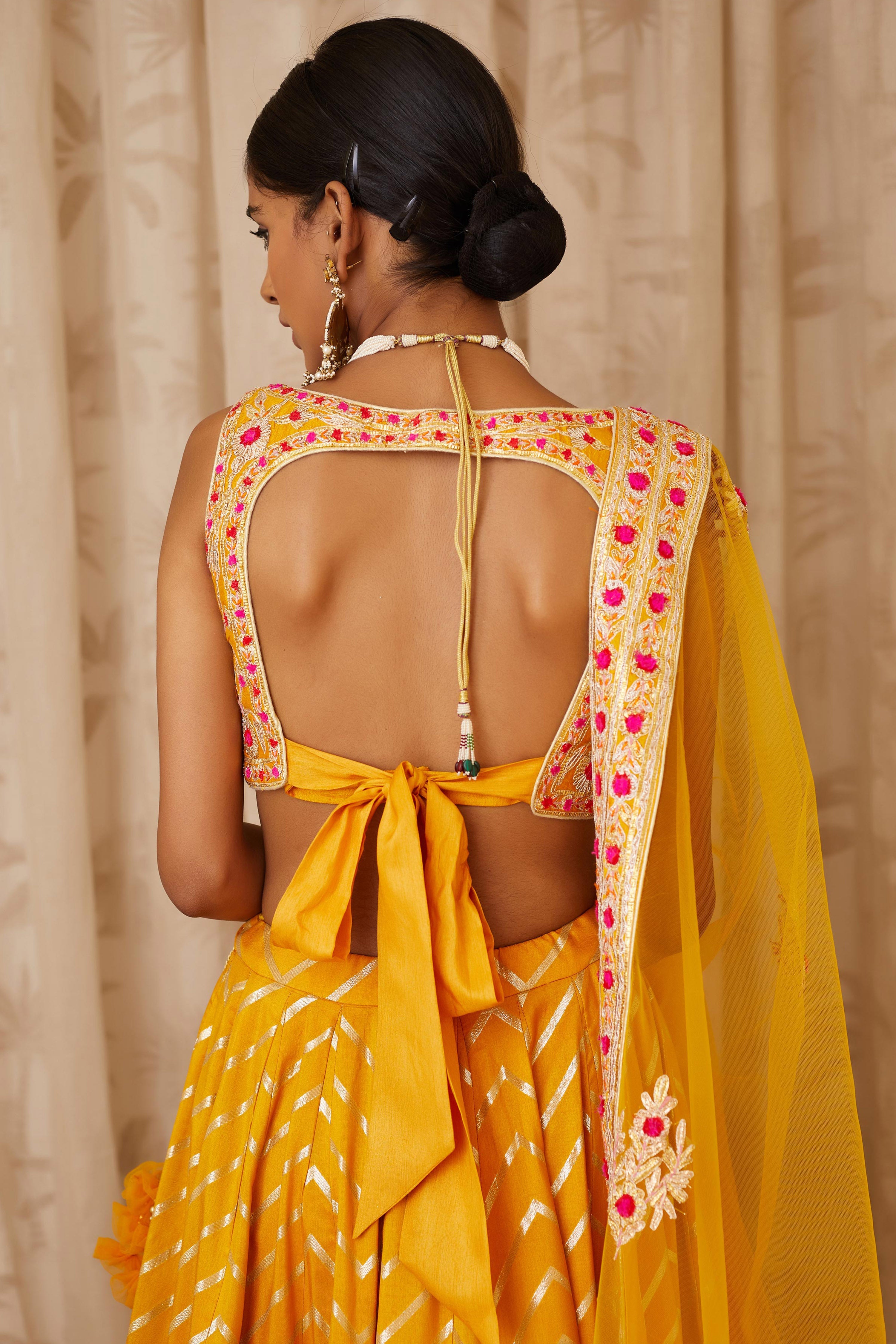 Mustard Yellow Lehenga Set