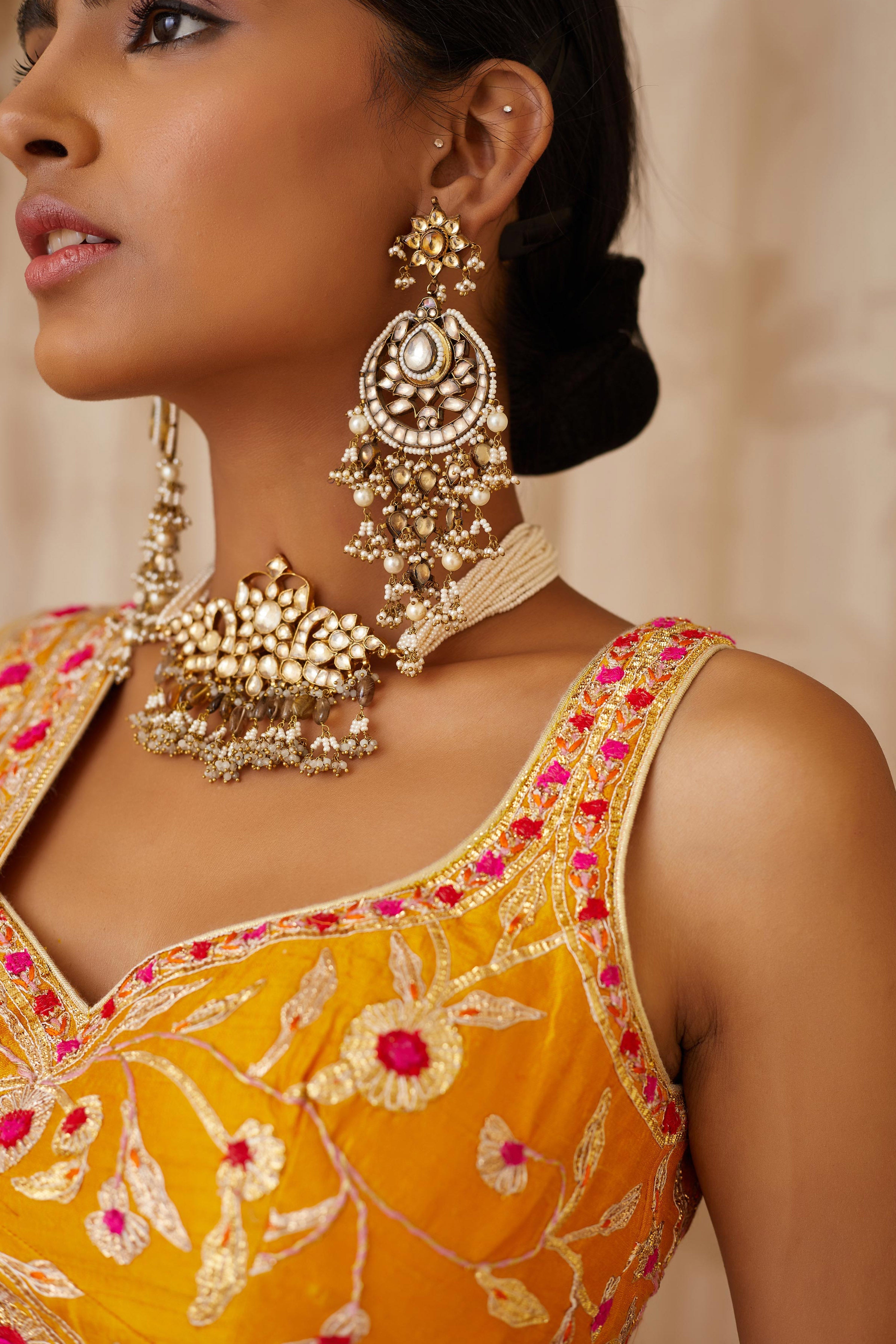 Mustard Yellow Lehenga Set