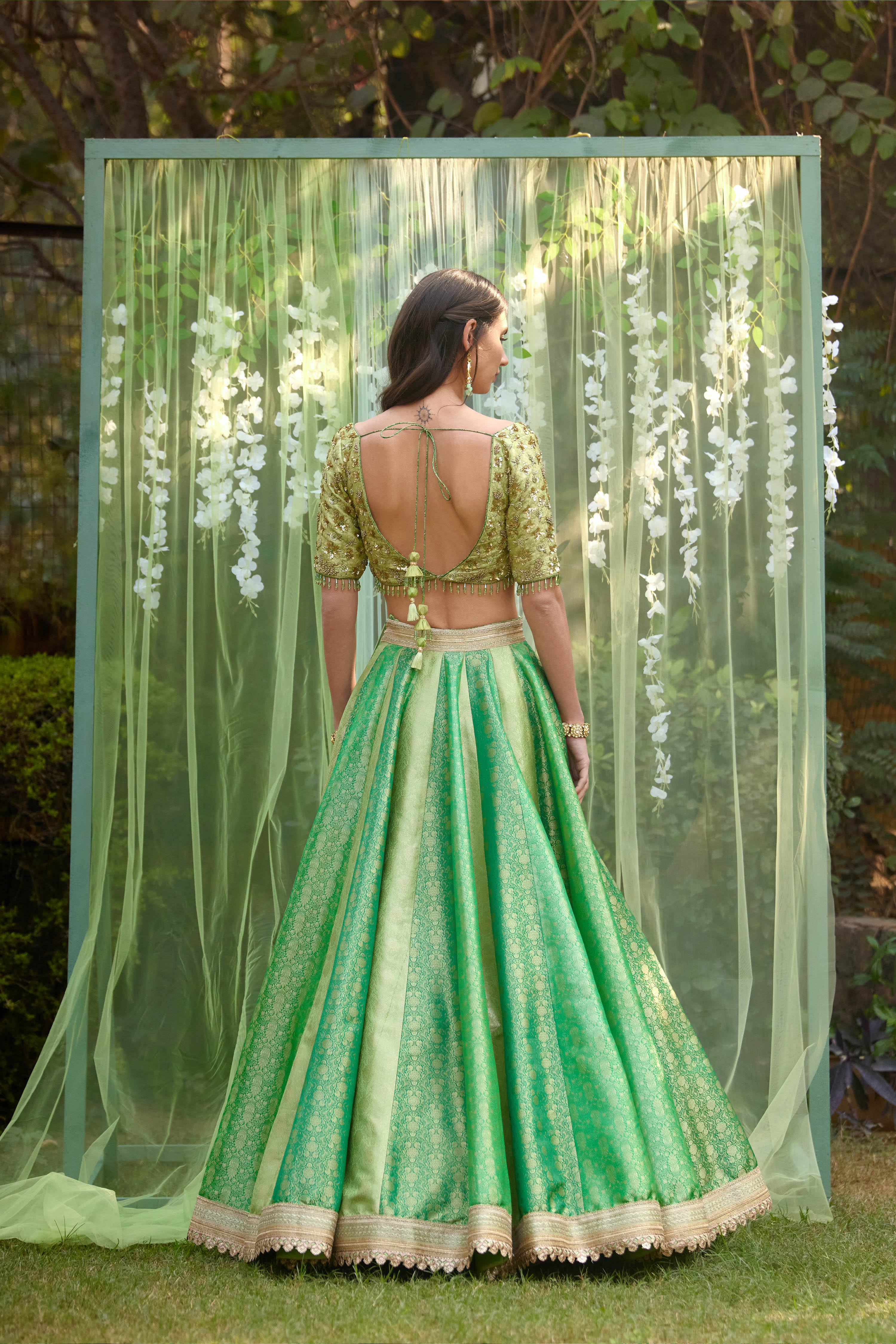 Green Lehenga Set