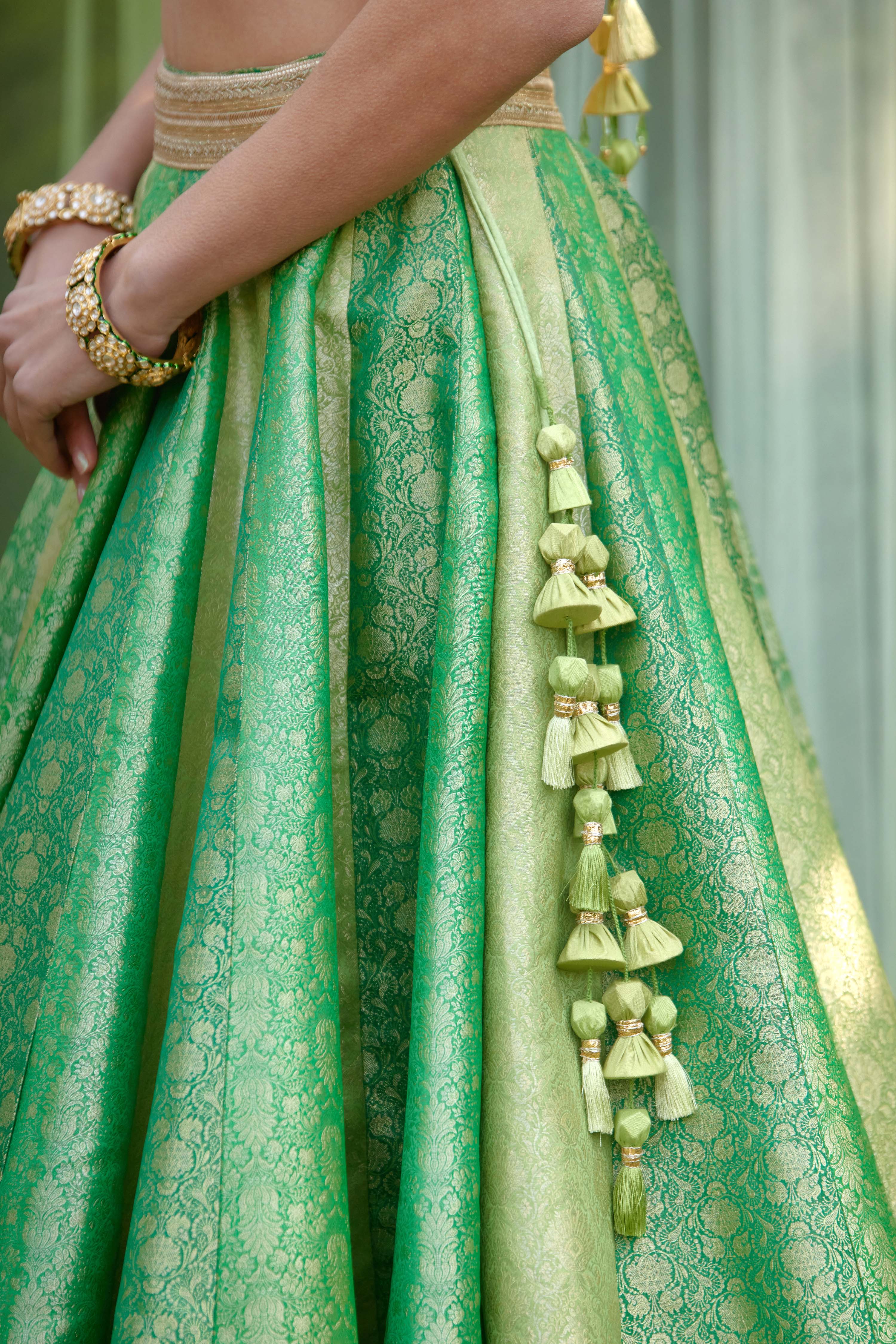 Green Lehenga Set