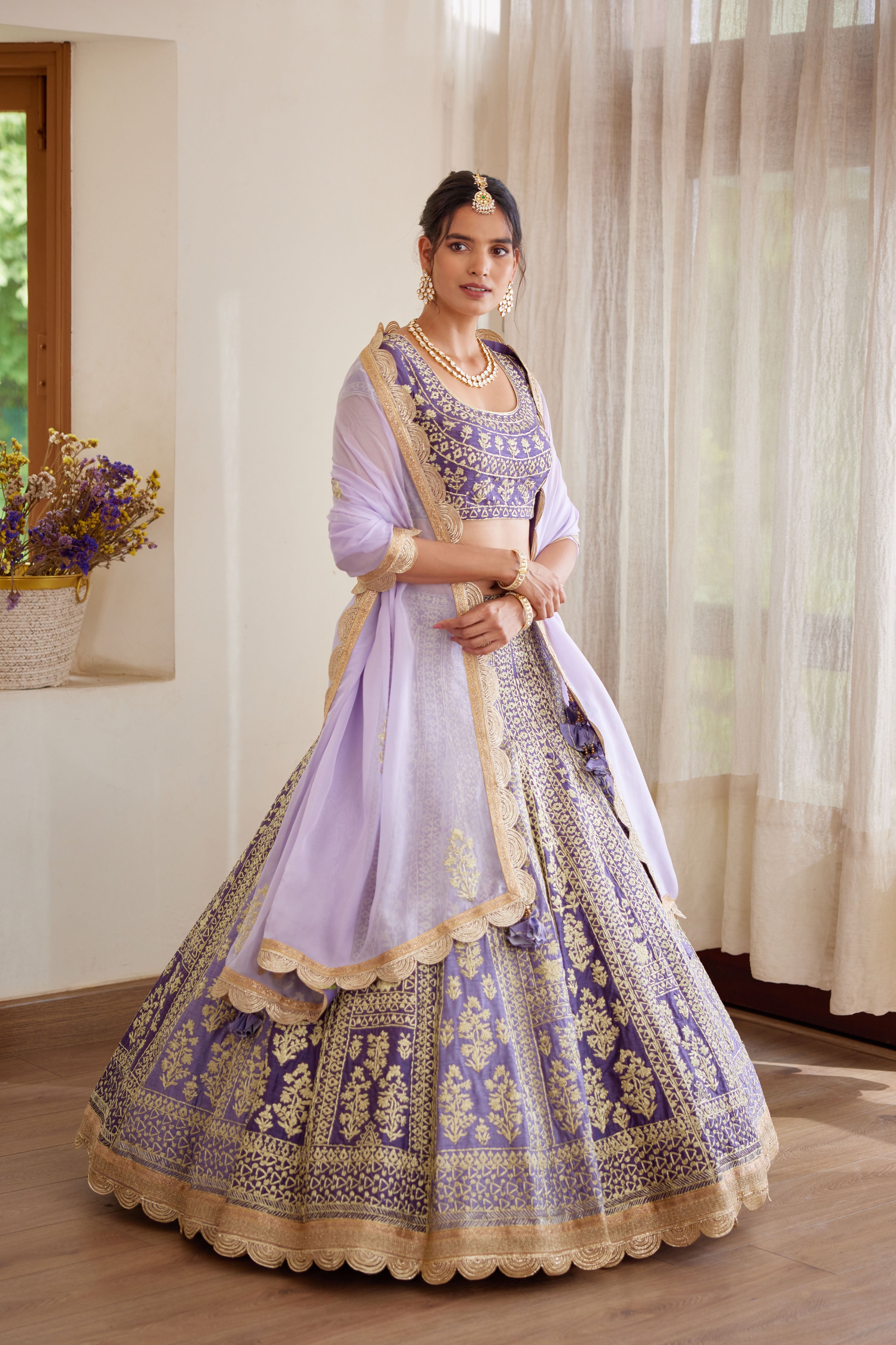 Mauve Purple Lehenga Set