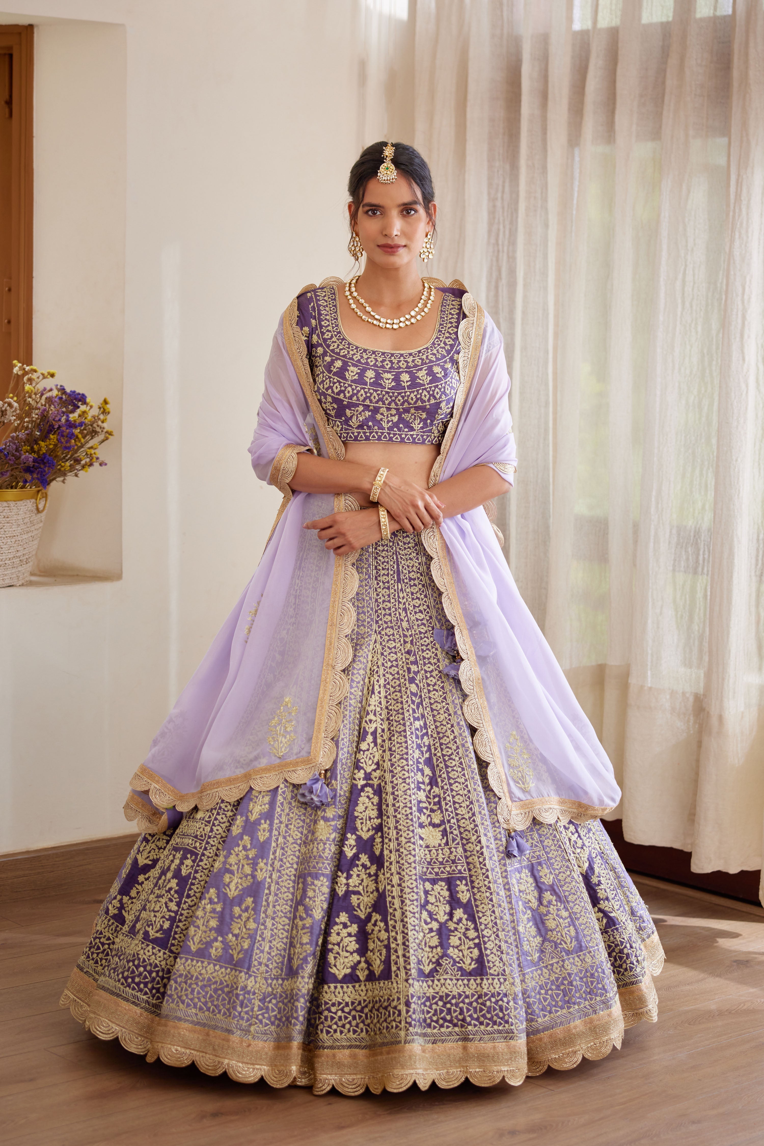 Mauve Purple Lehenga Set