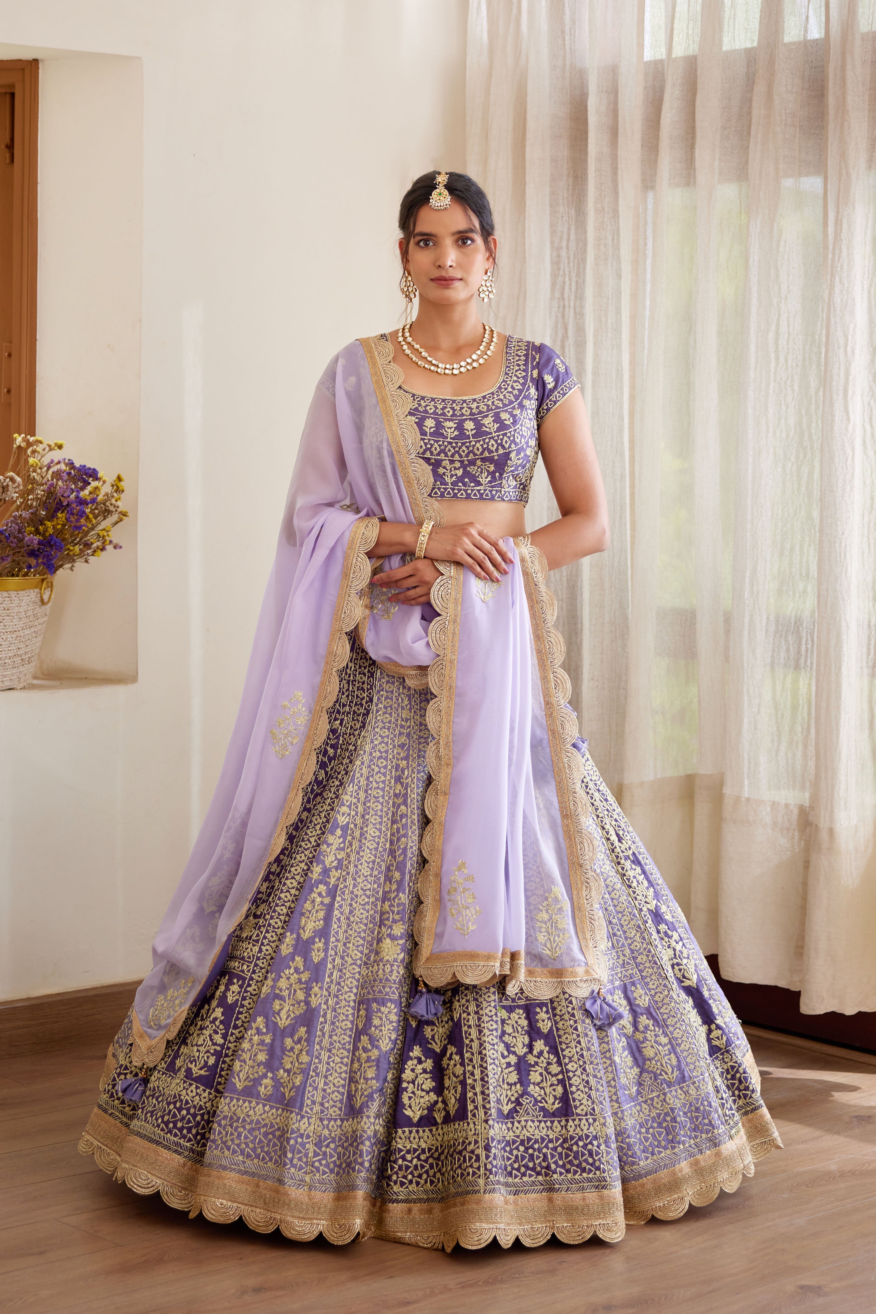 Mauve Purple Lehenga Set