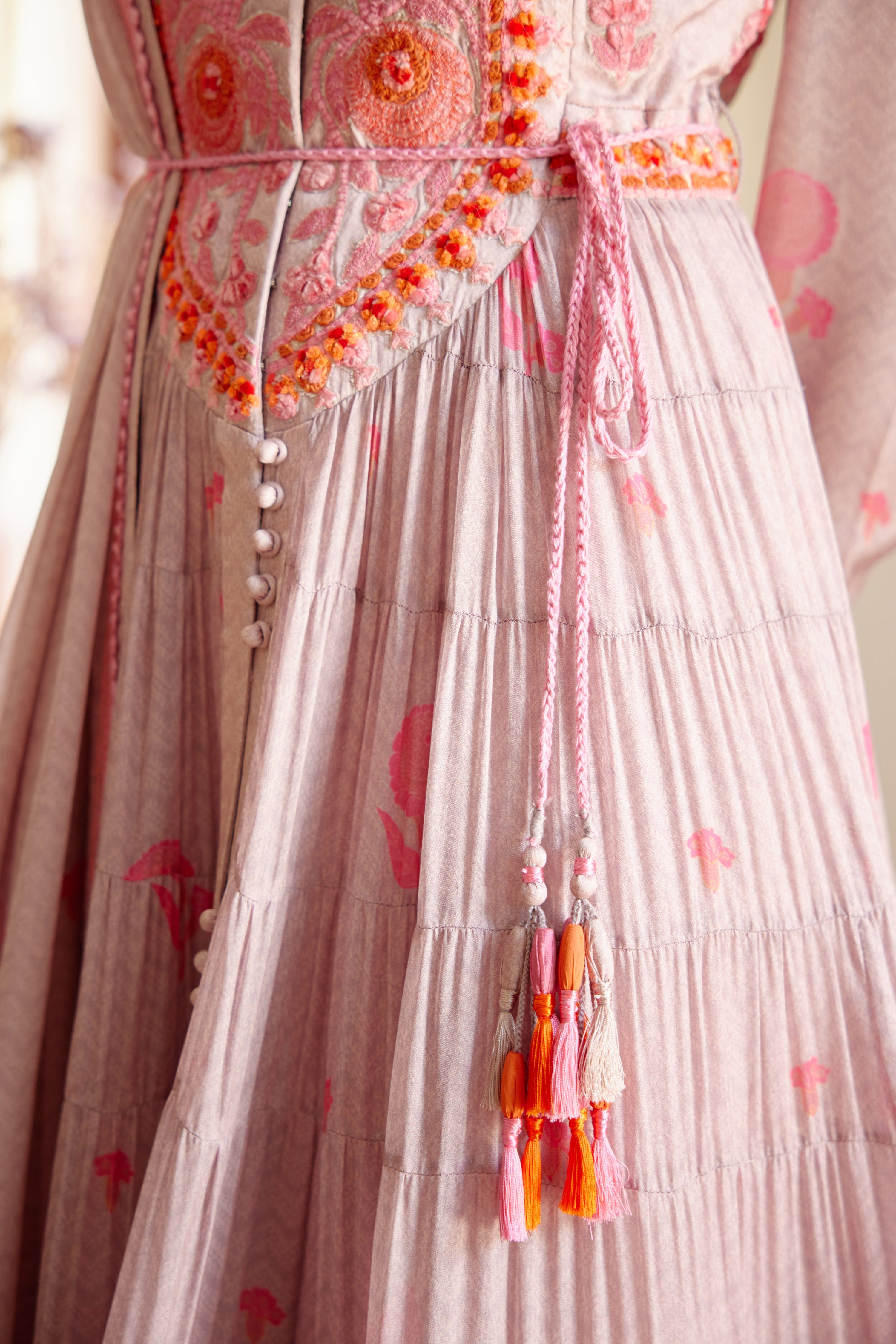Lavender Anarkali Set