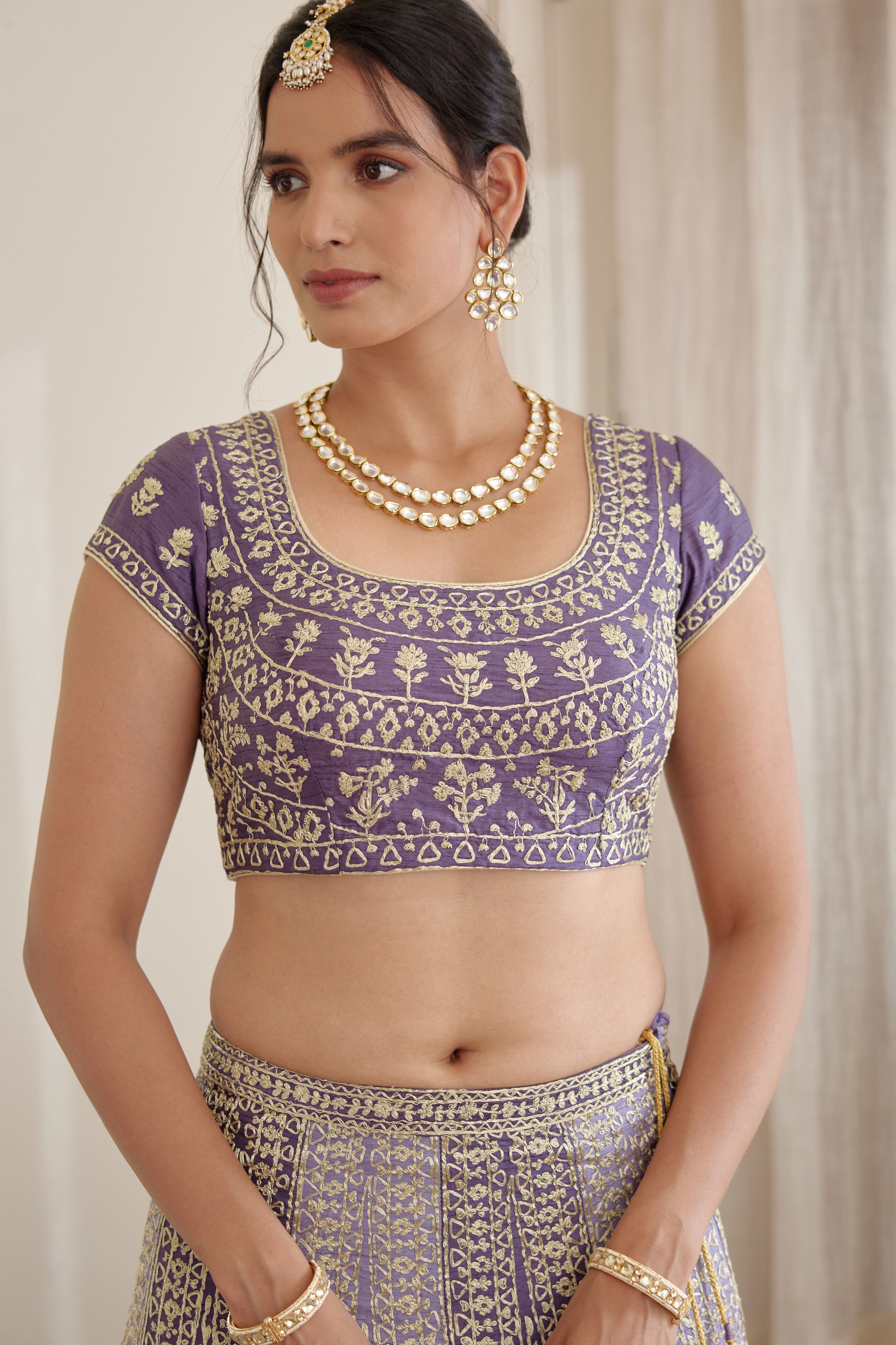 Mauve Purple Lehenga Set
