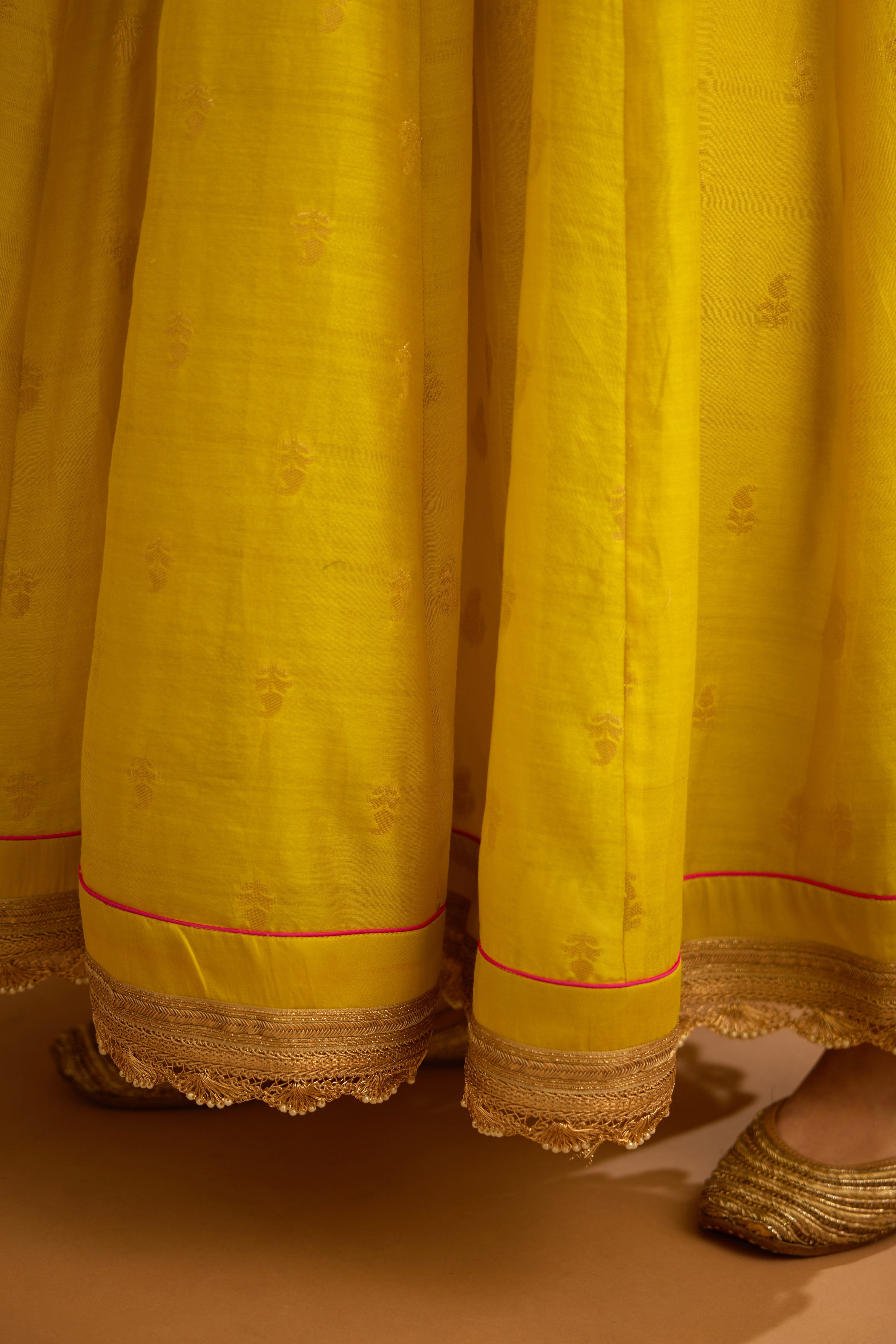 Lime Green Anarkali Set