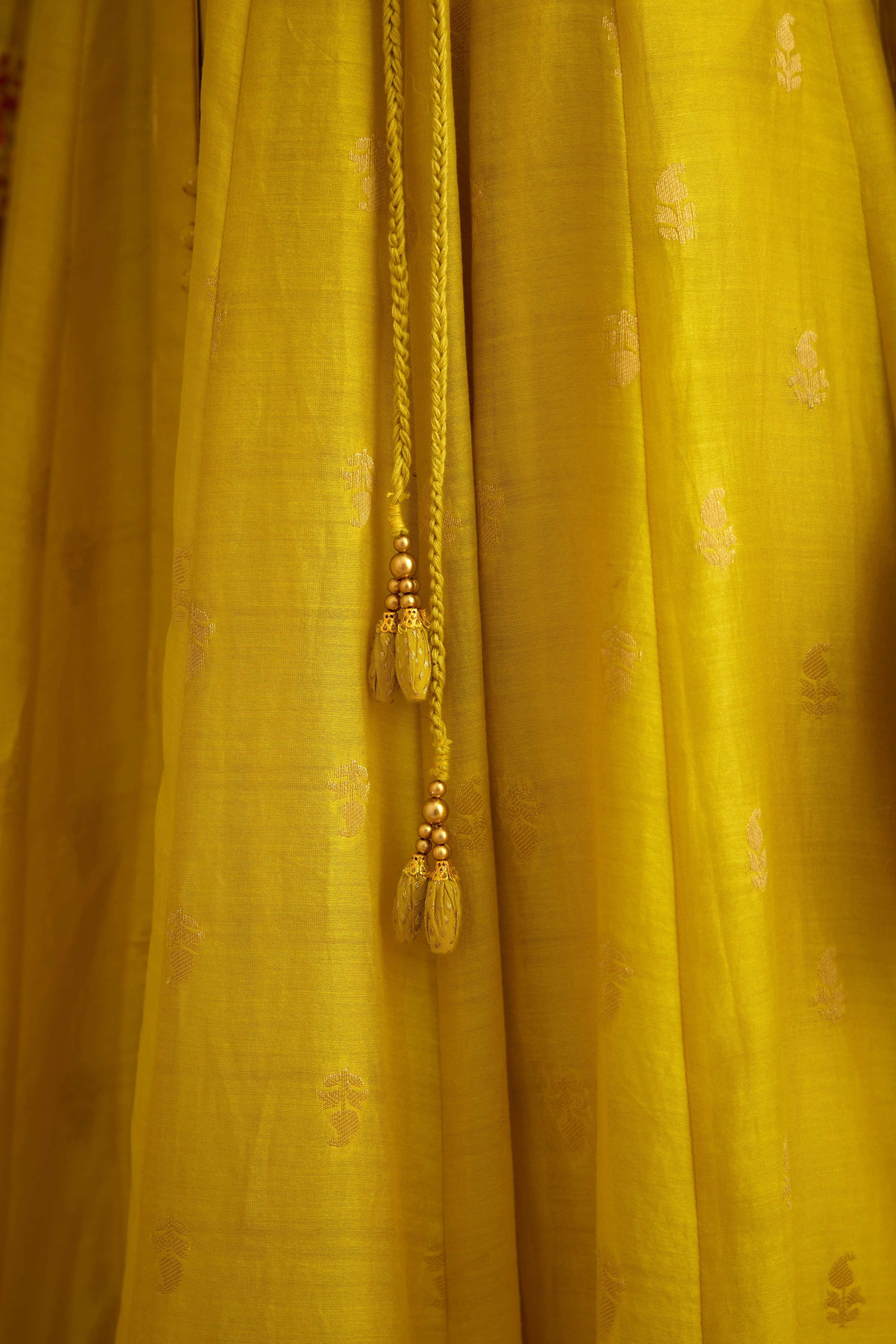 Lime Green Anarkali Set