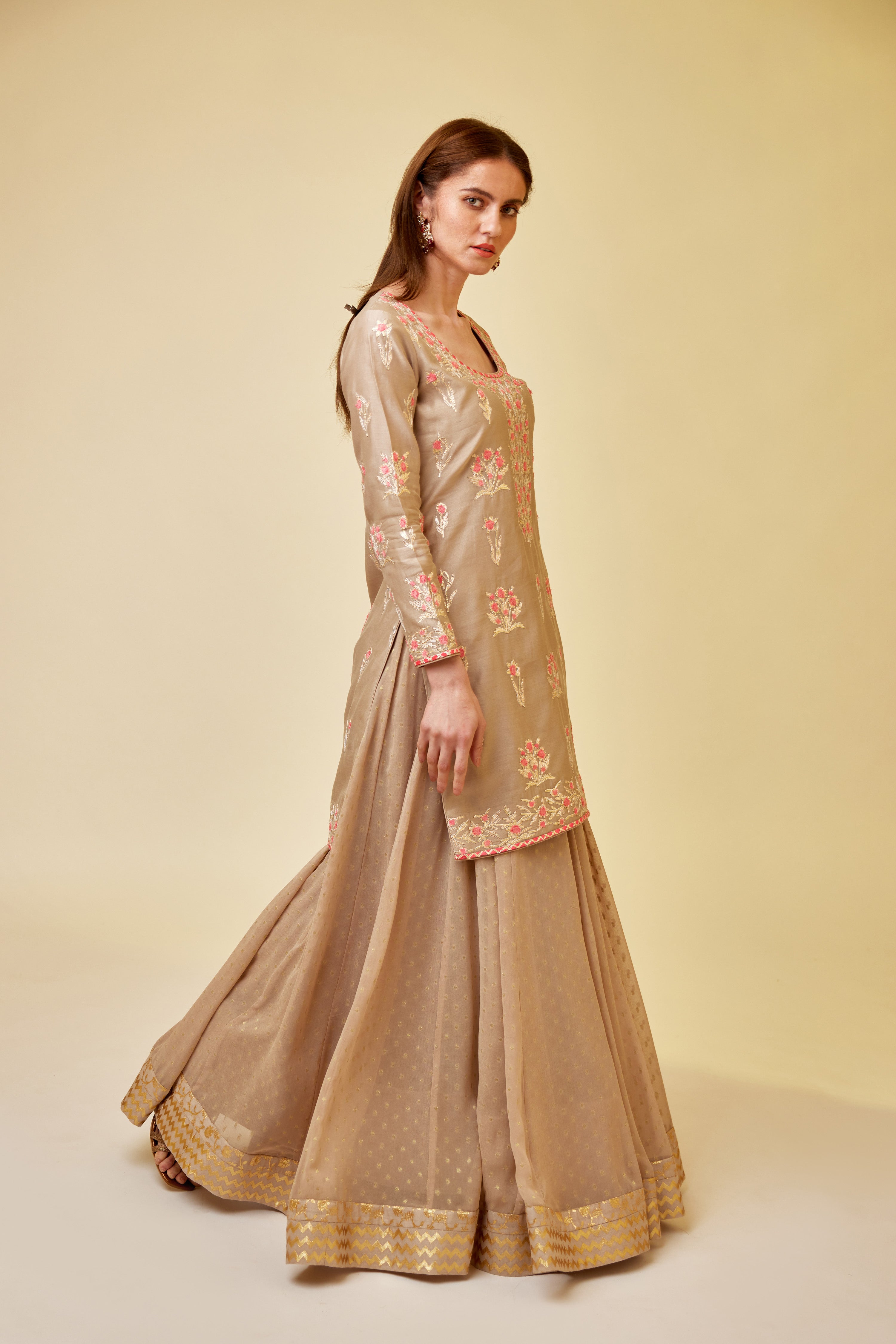 Pebble Neutral Skirt Set