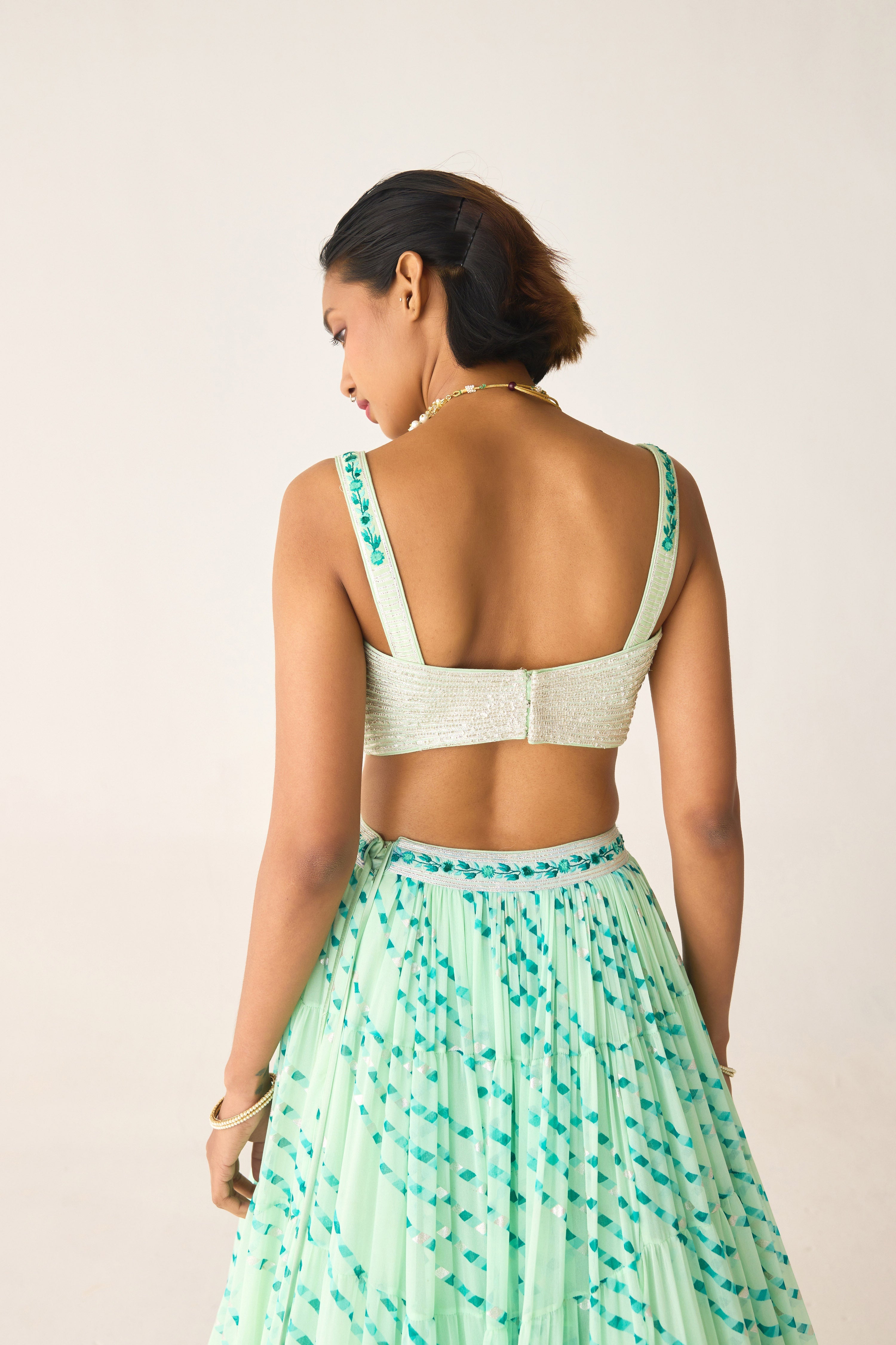 Bay Green Lehenga Set