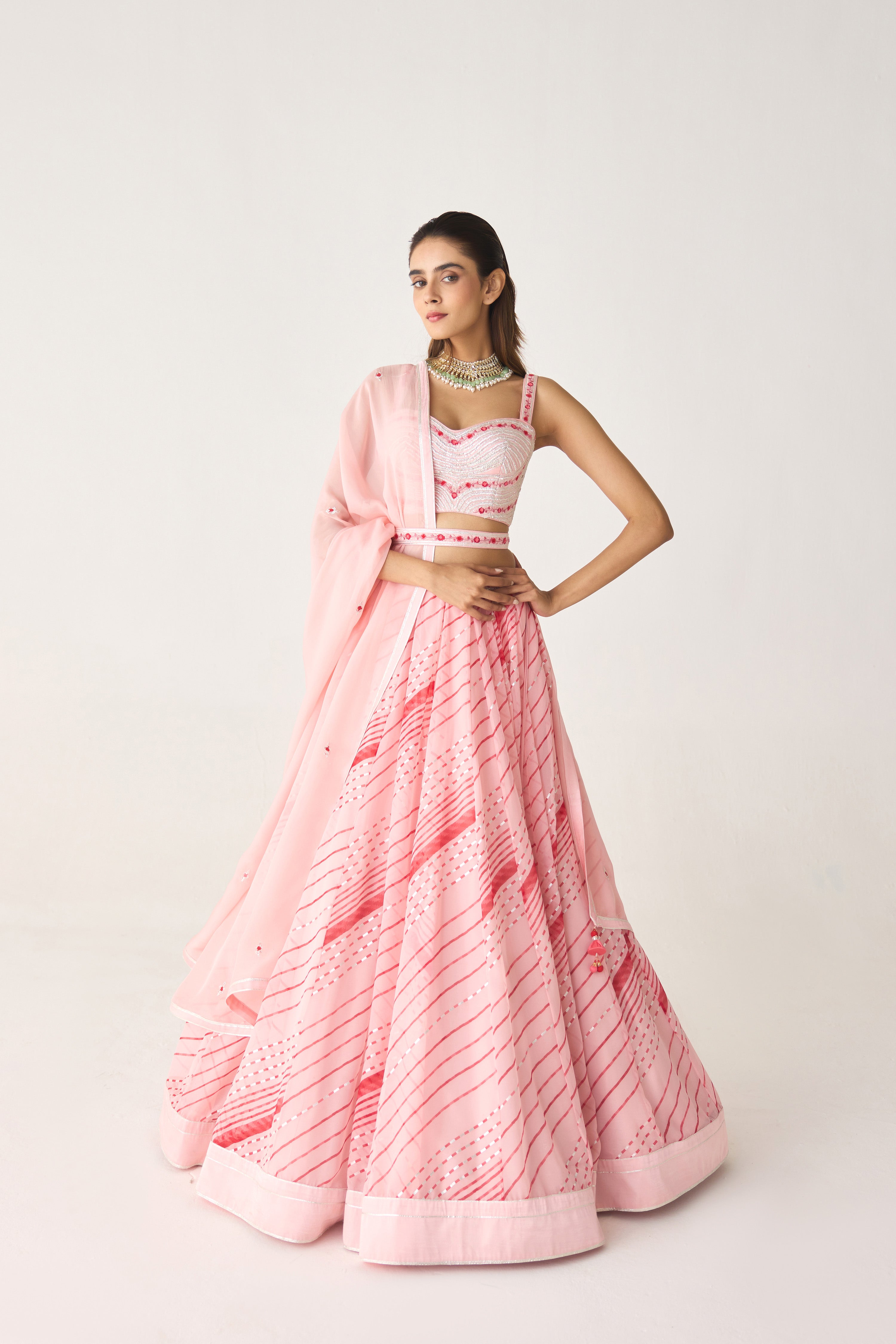 Blush Pink Lehenga Set