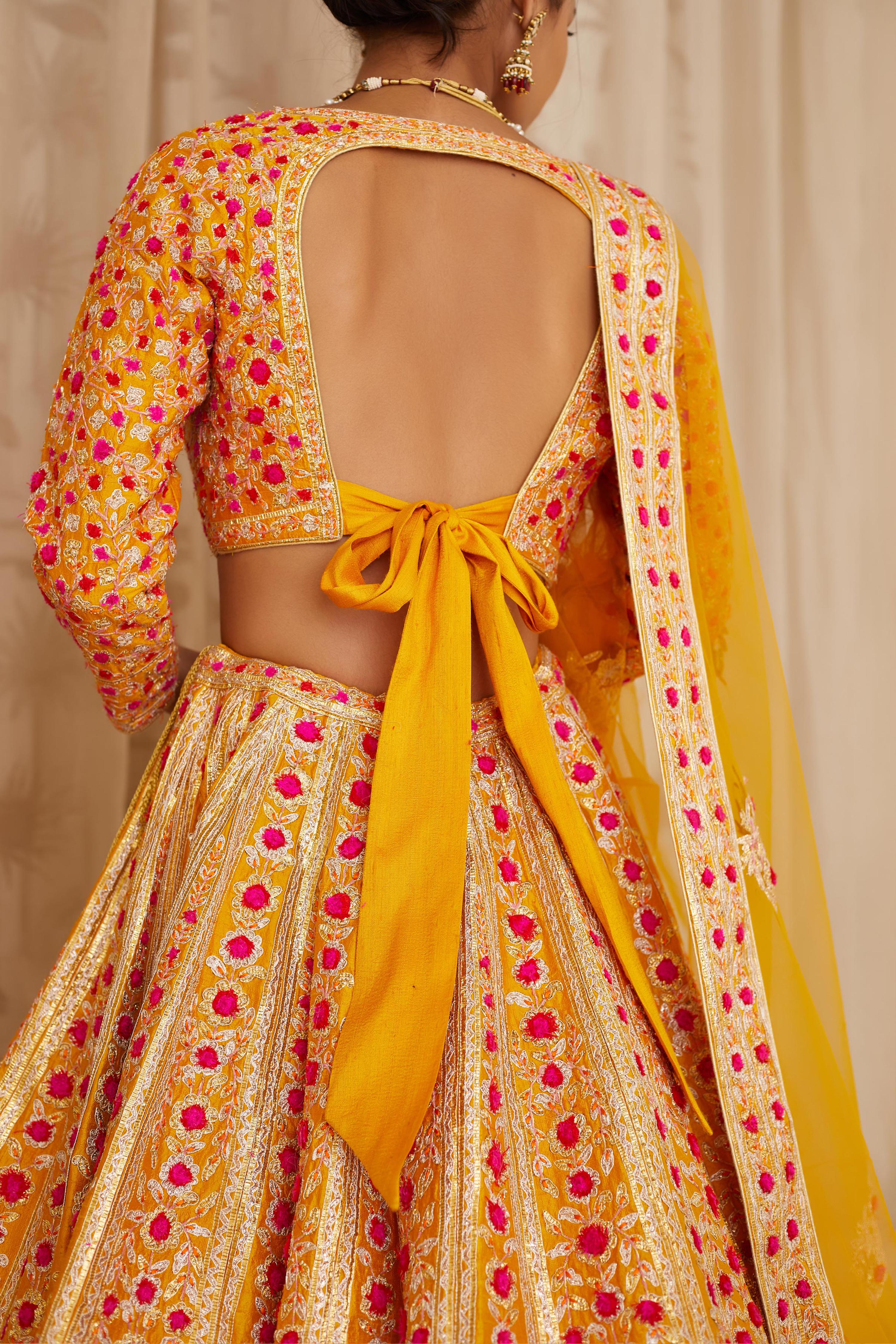 Mustard Yellow Lehenga Set