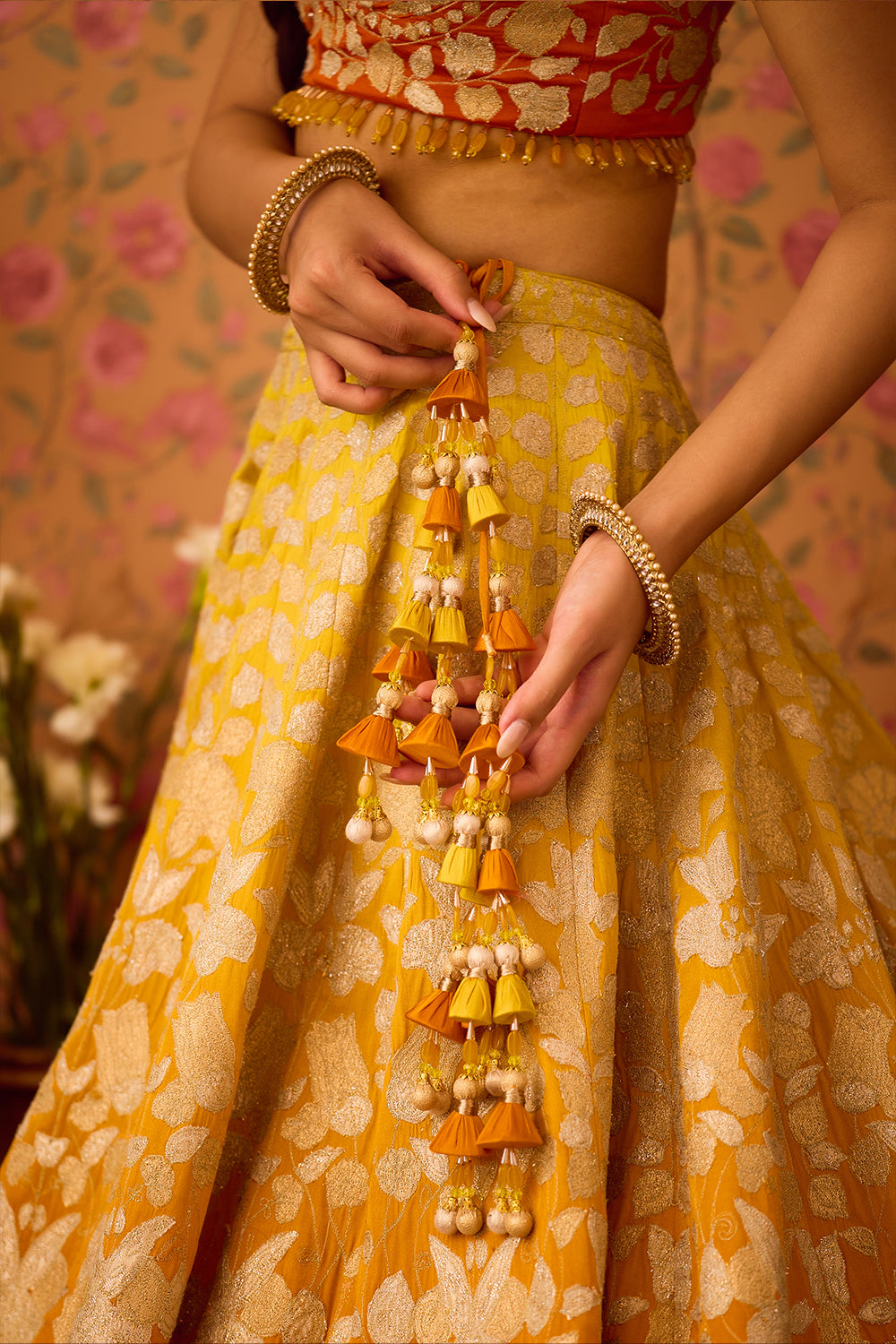 Spectra Yellow Lehenga Set