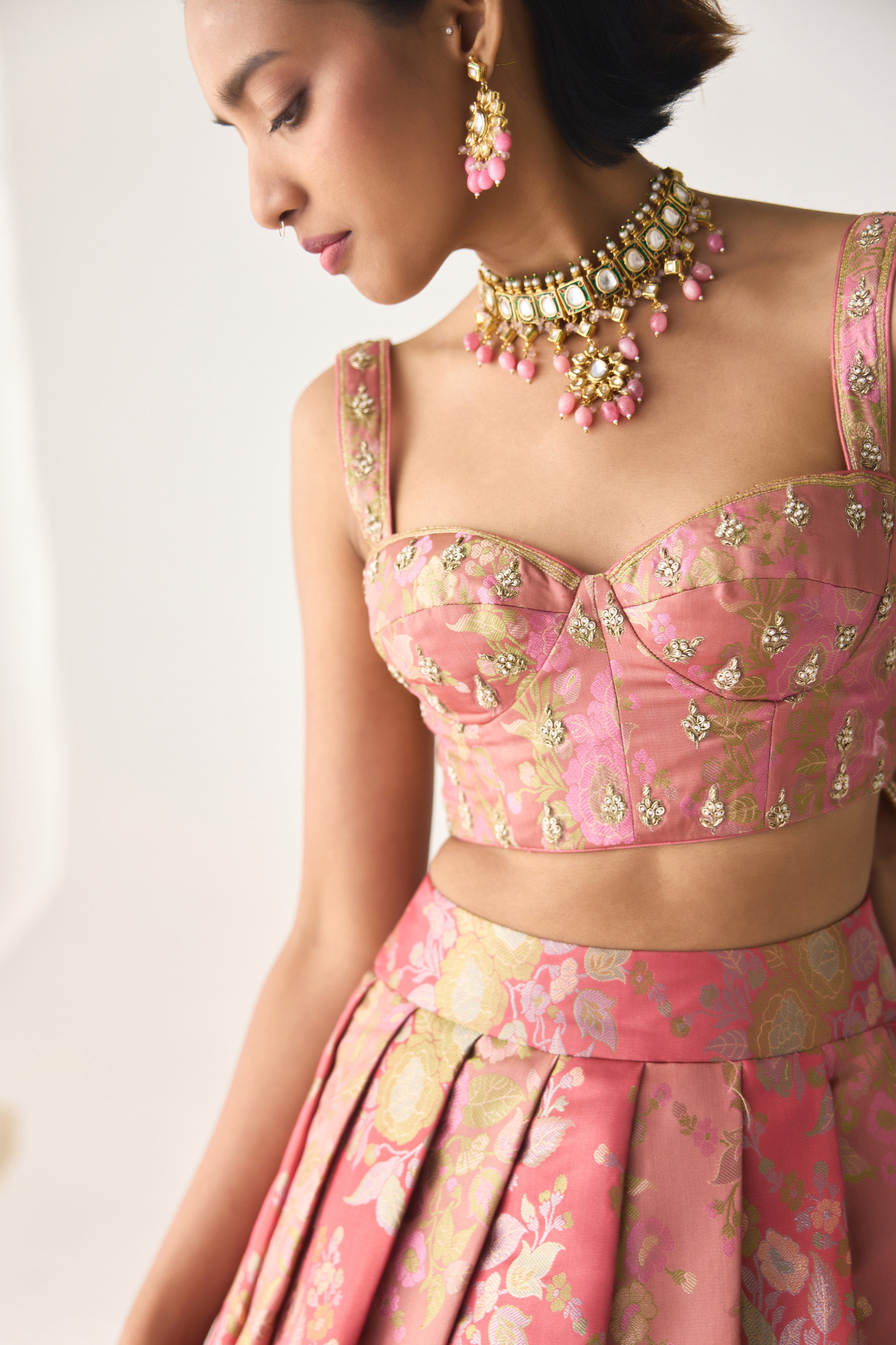 Tea Rose Lehenga Set