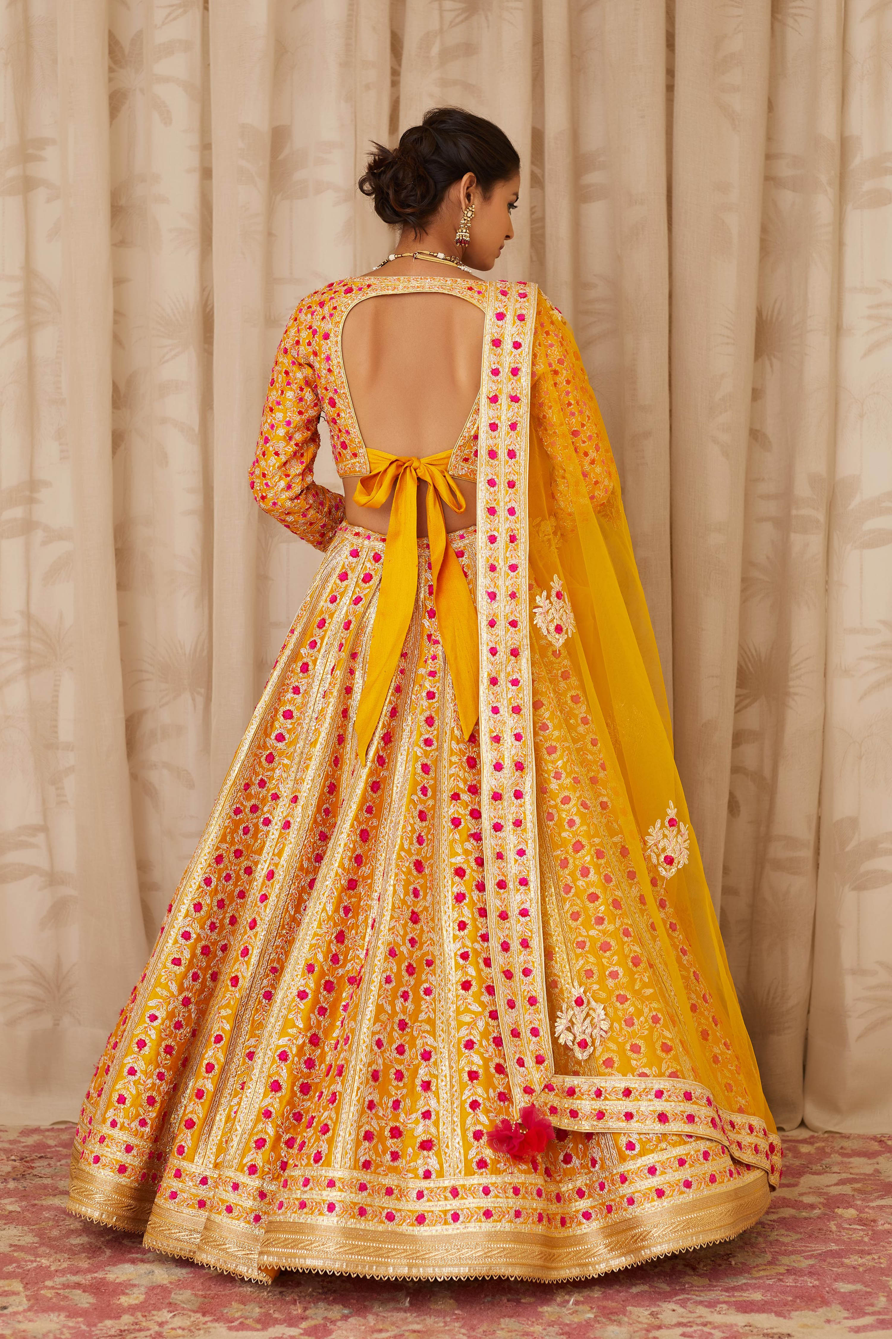 Mustard Yellow Lehenga Set