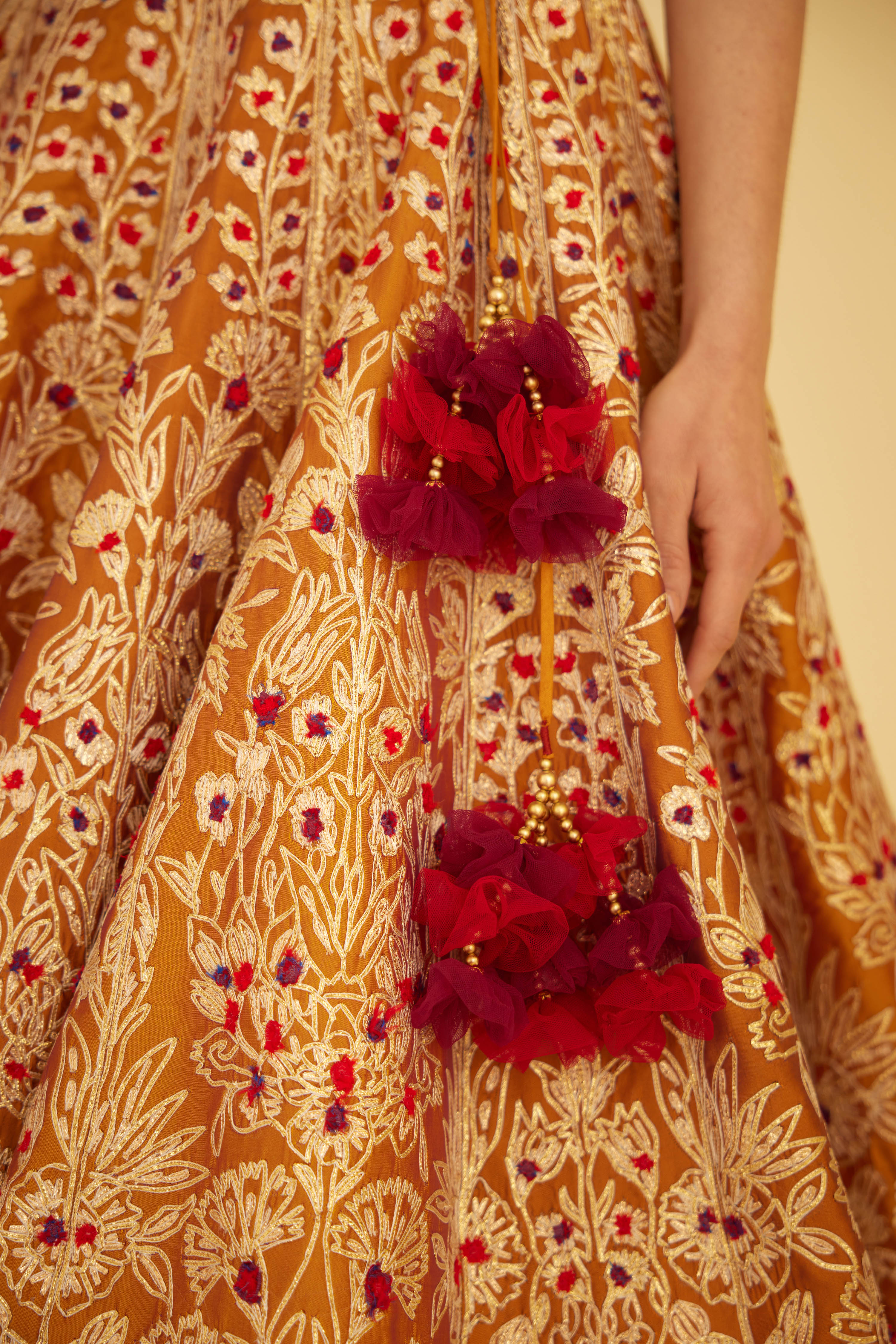 Rust Lehenga Set