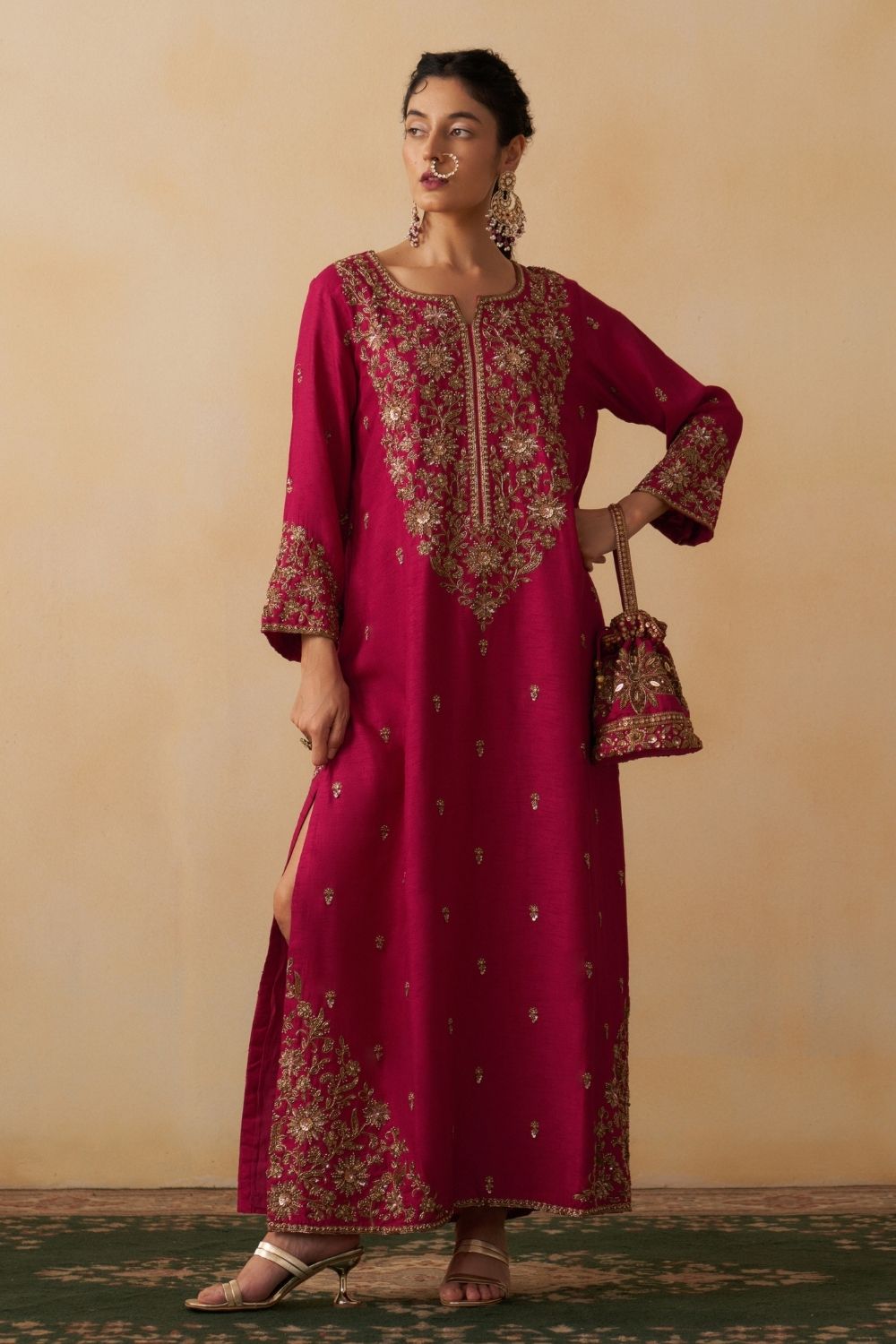 ivory and brown dress Calanthe Maxi Dress main image 0