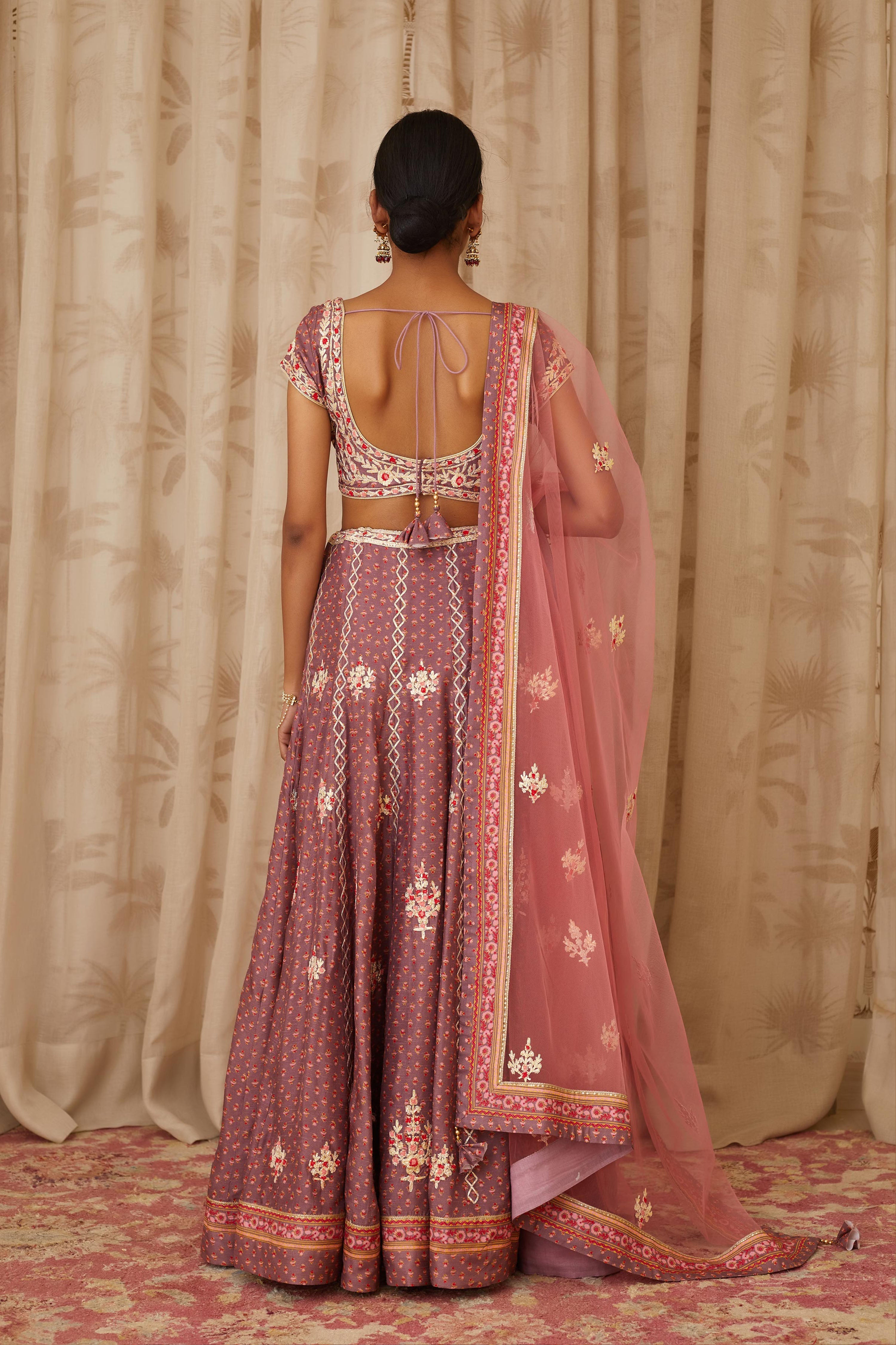 Neutral Purple Lehenga Set