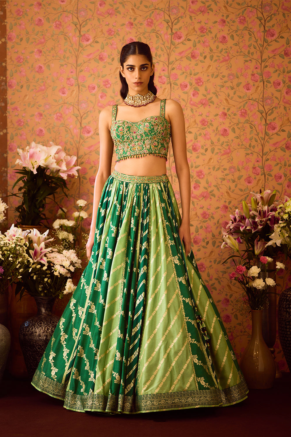 Jasper Green Lehenga Set