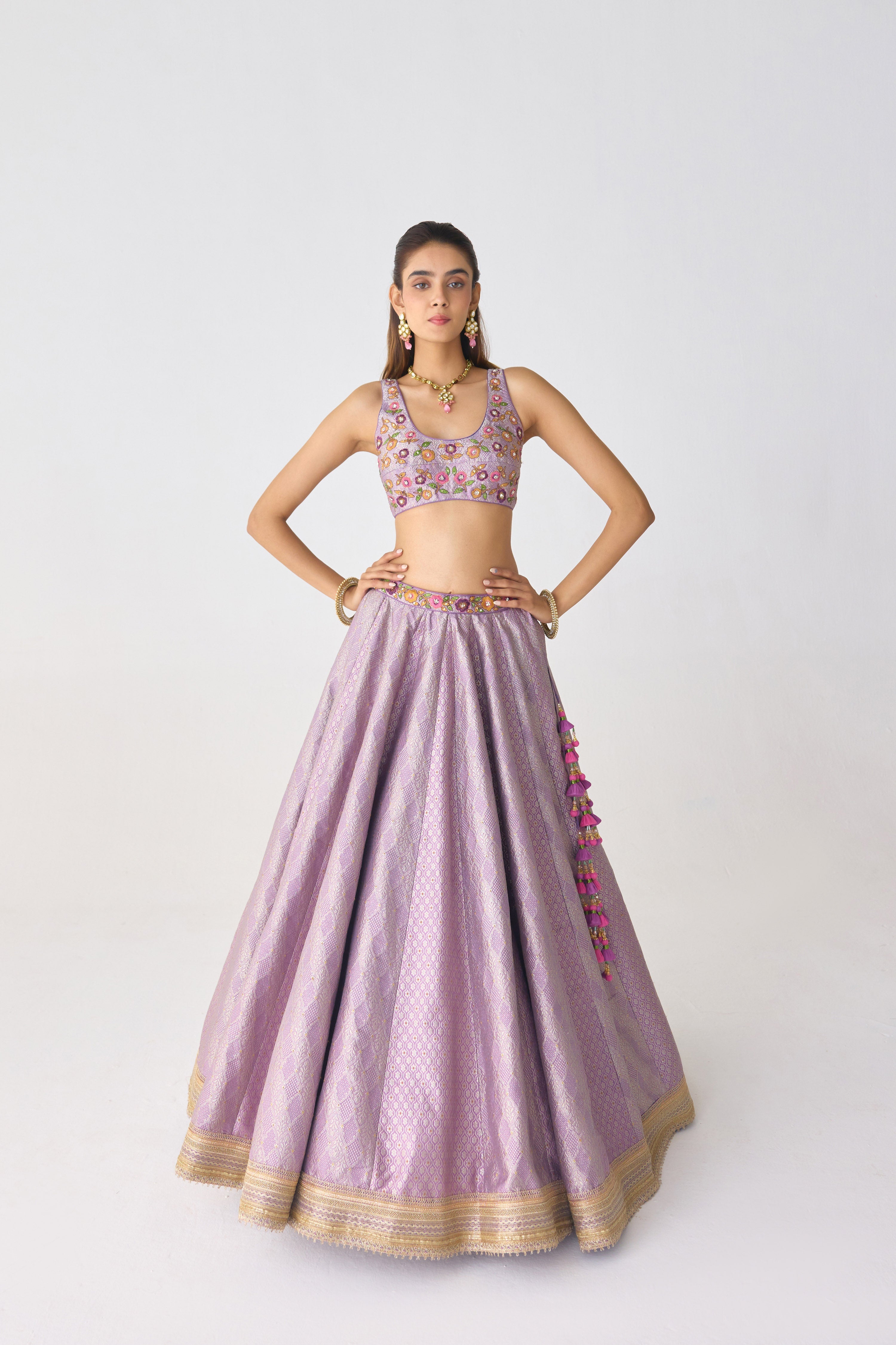 Valerian Lavender Lehenga Set