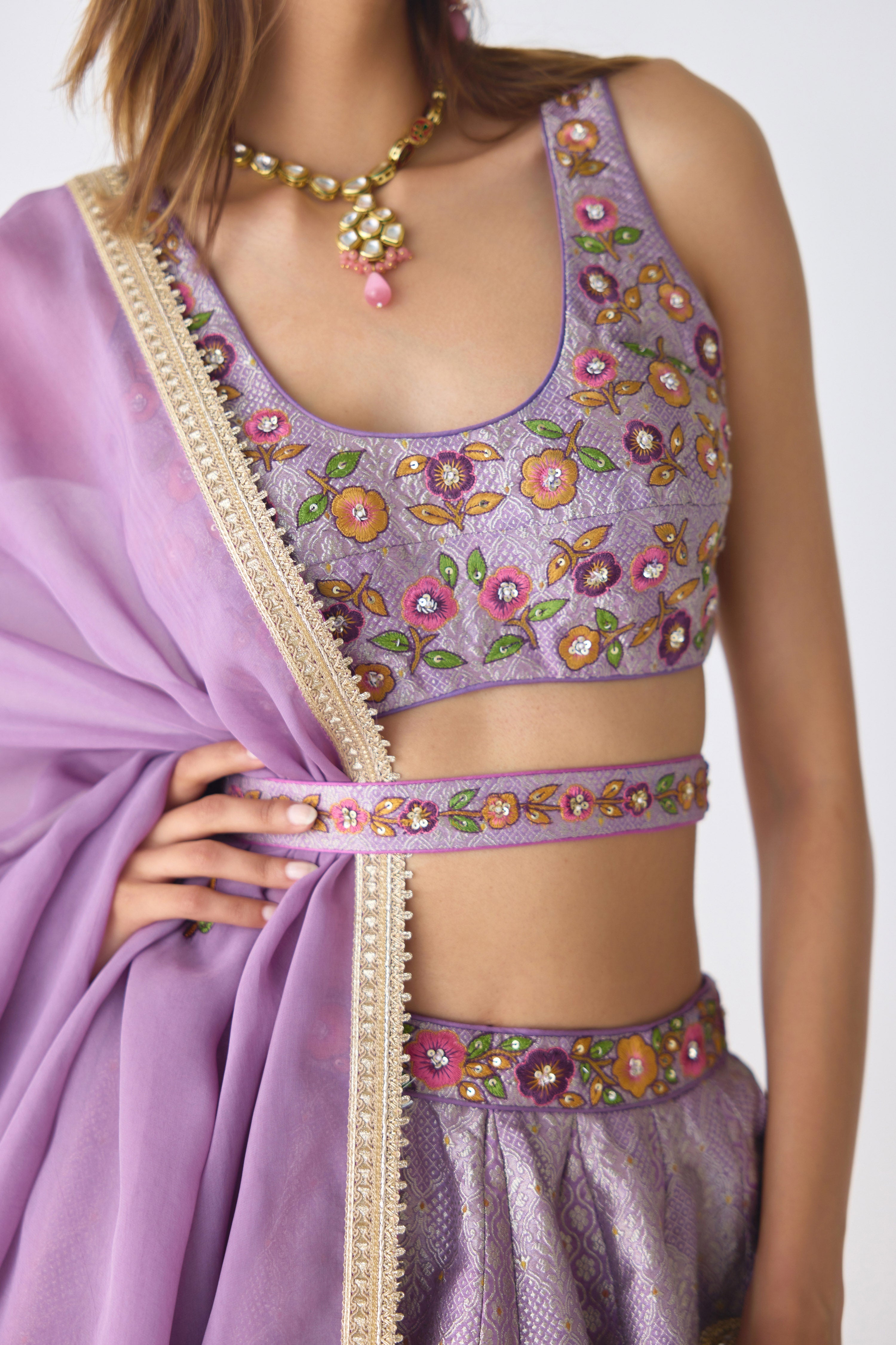 Valerian Lavender Lehenga Set